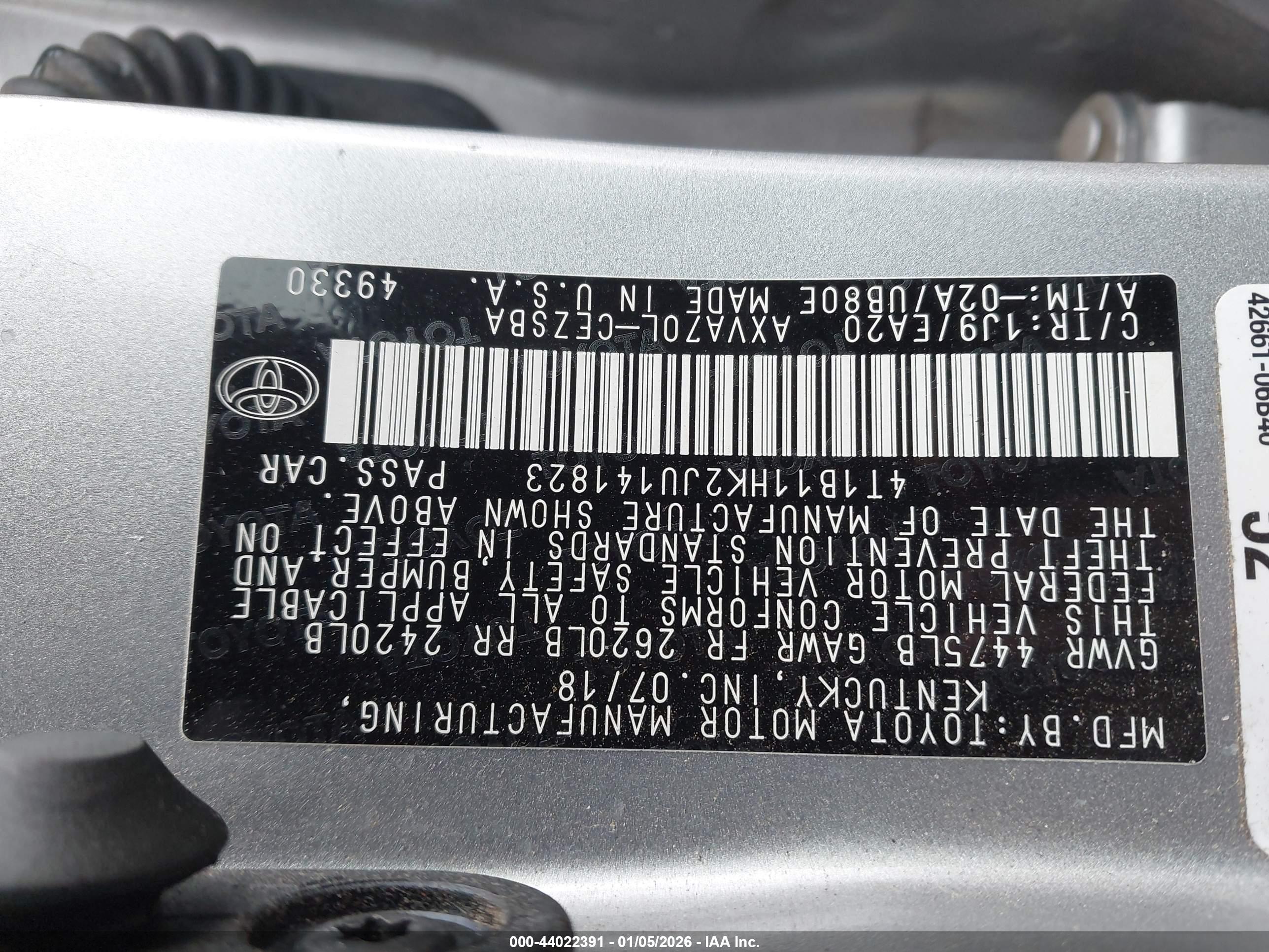 TOYOTA CAMRY image 9
