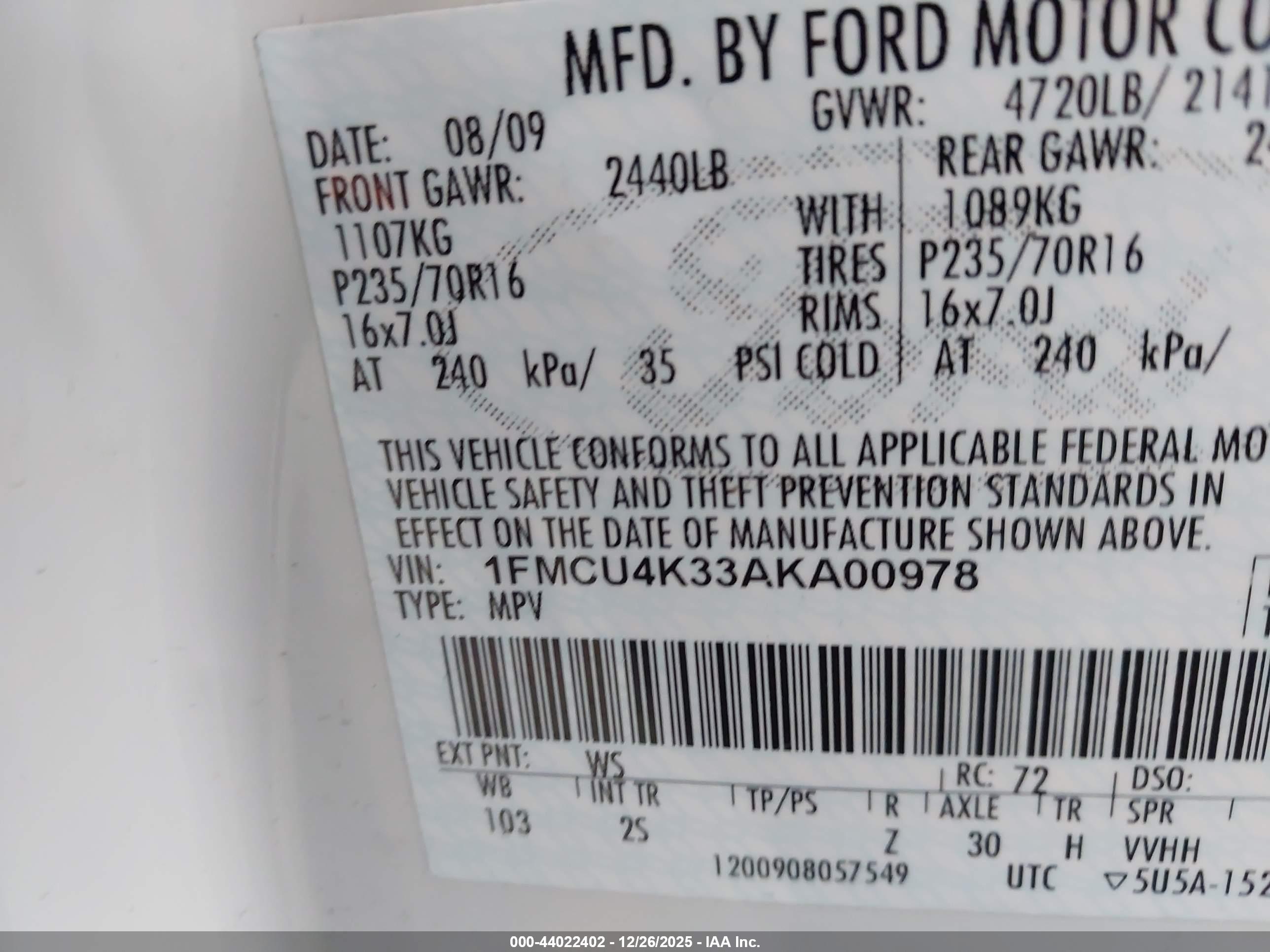 FORD ESCAPE image 9