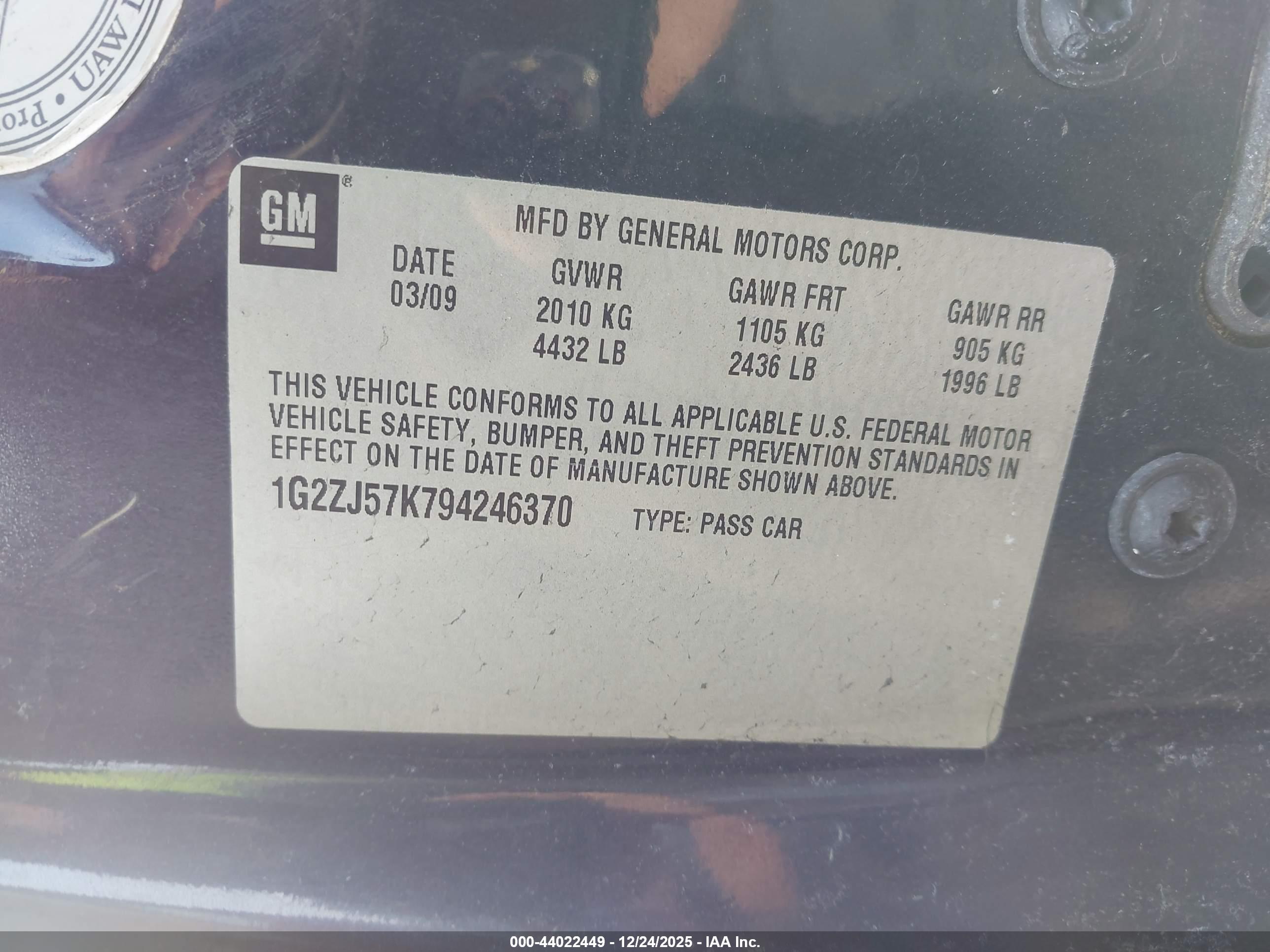 PONTIAC G6 image 9
