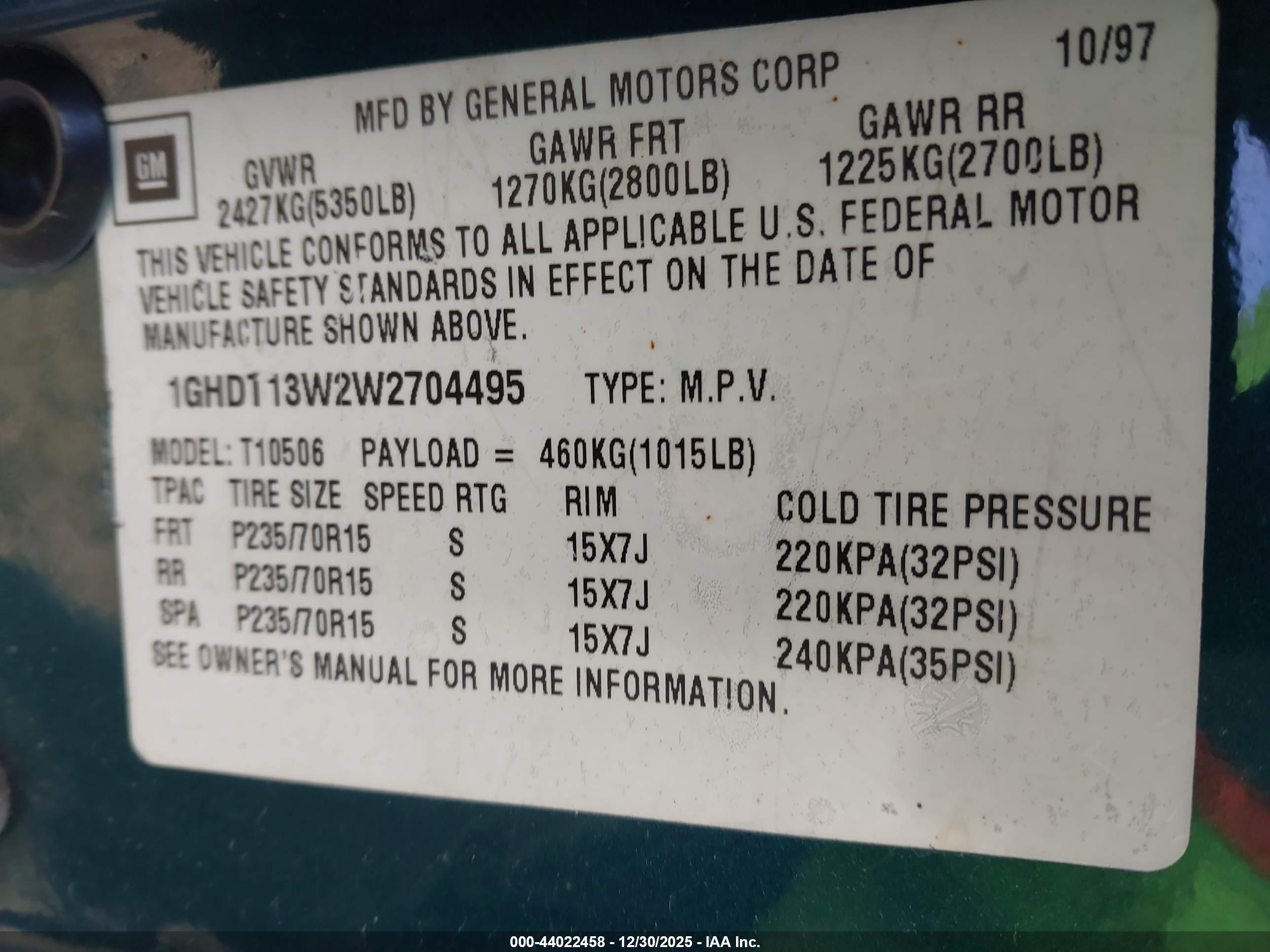 OLDSMOBILE BRAVADA image 9
