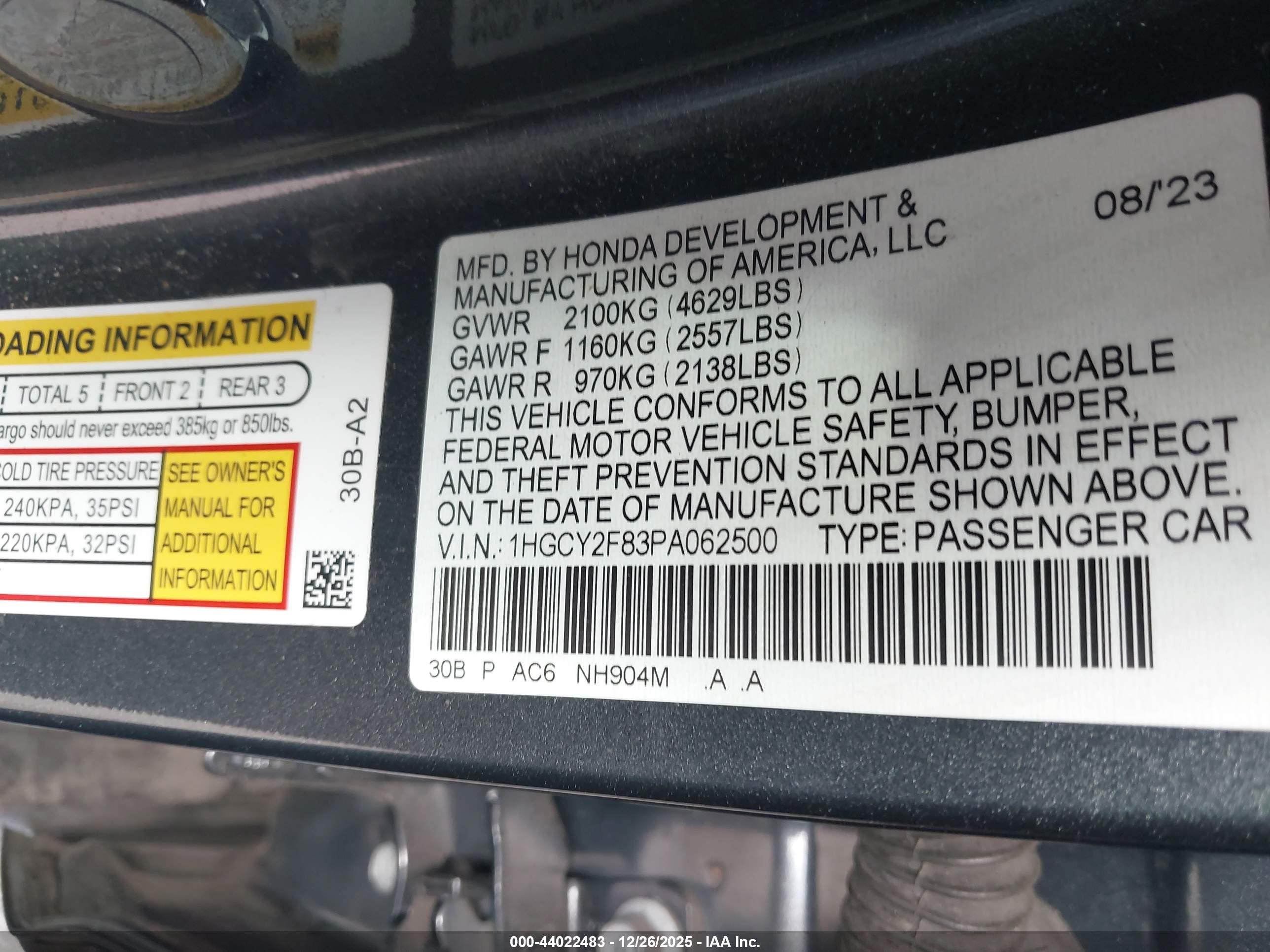HONDA ACCORD image 9