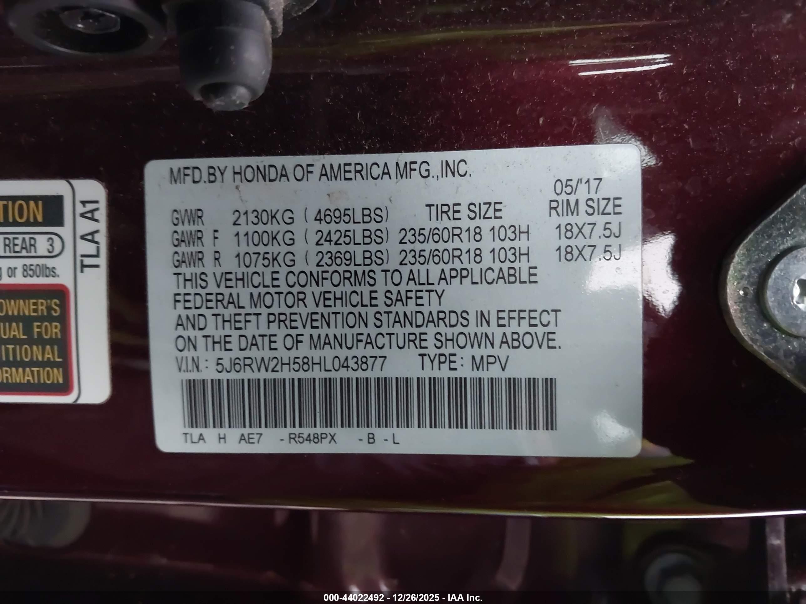 HONDA CR-V image 9