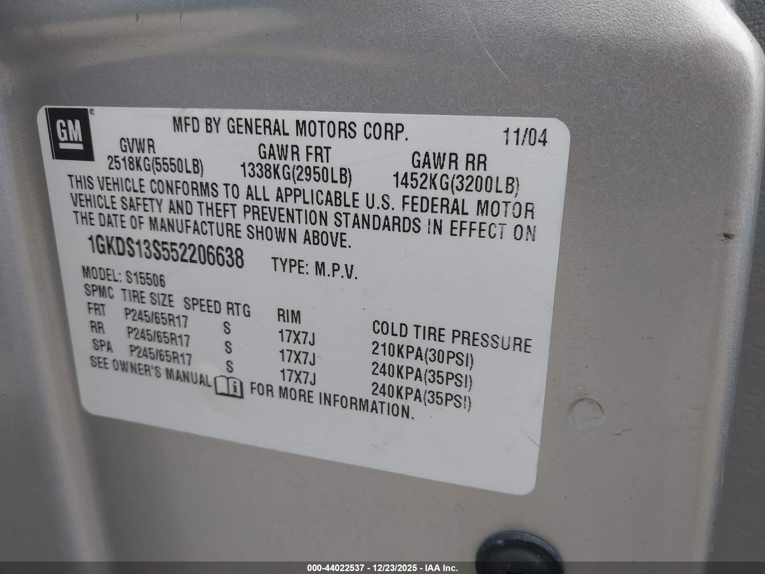 GMC ENVOY image 9