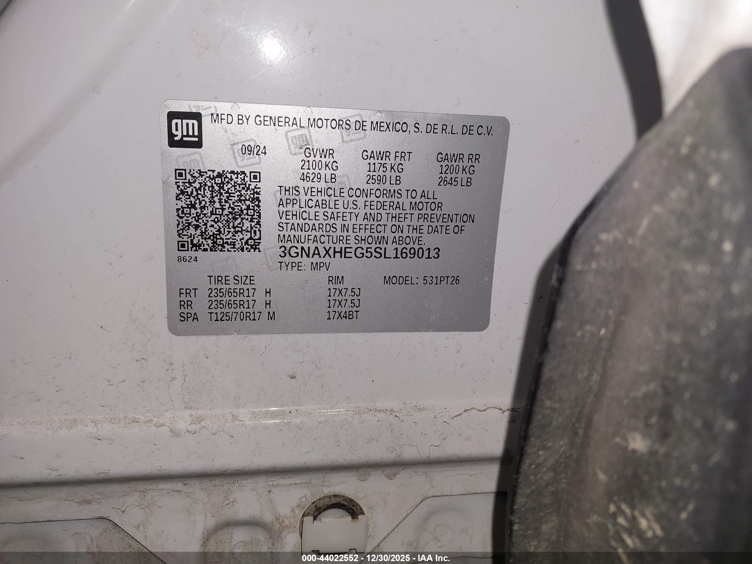 CHEVROLET EQUINOX image 9