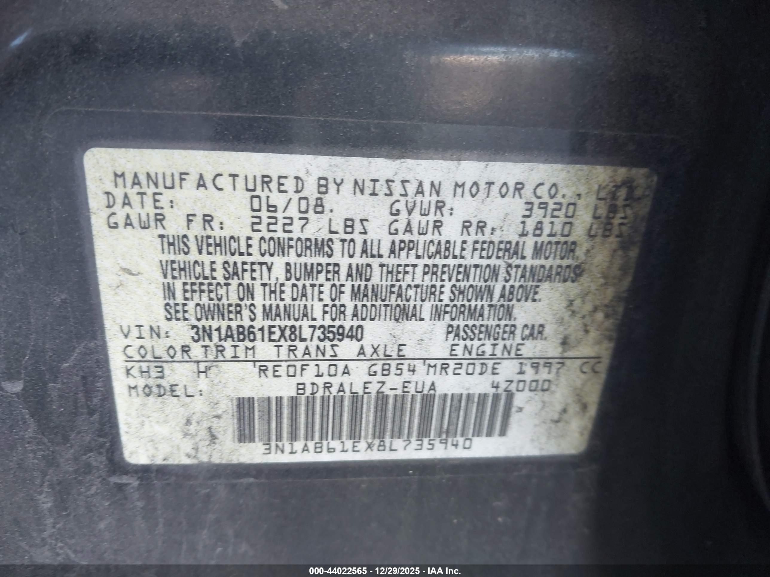 NISSAN SENTRA image 9