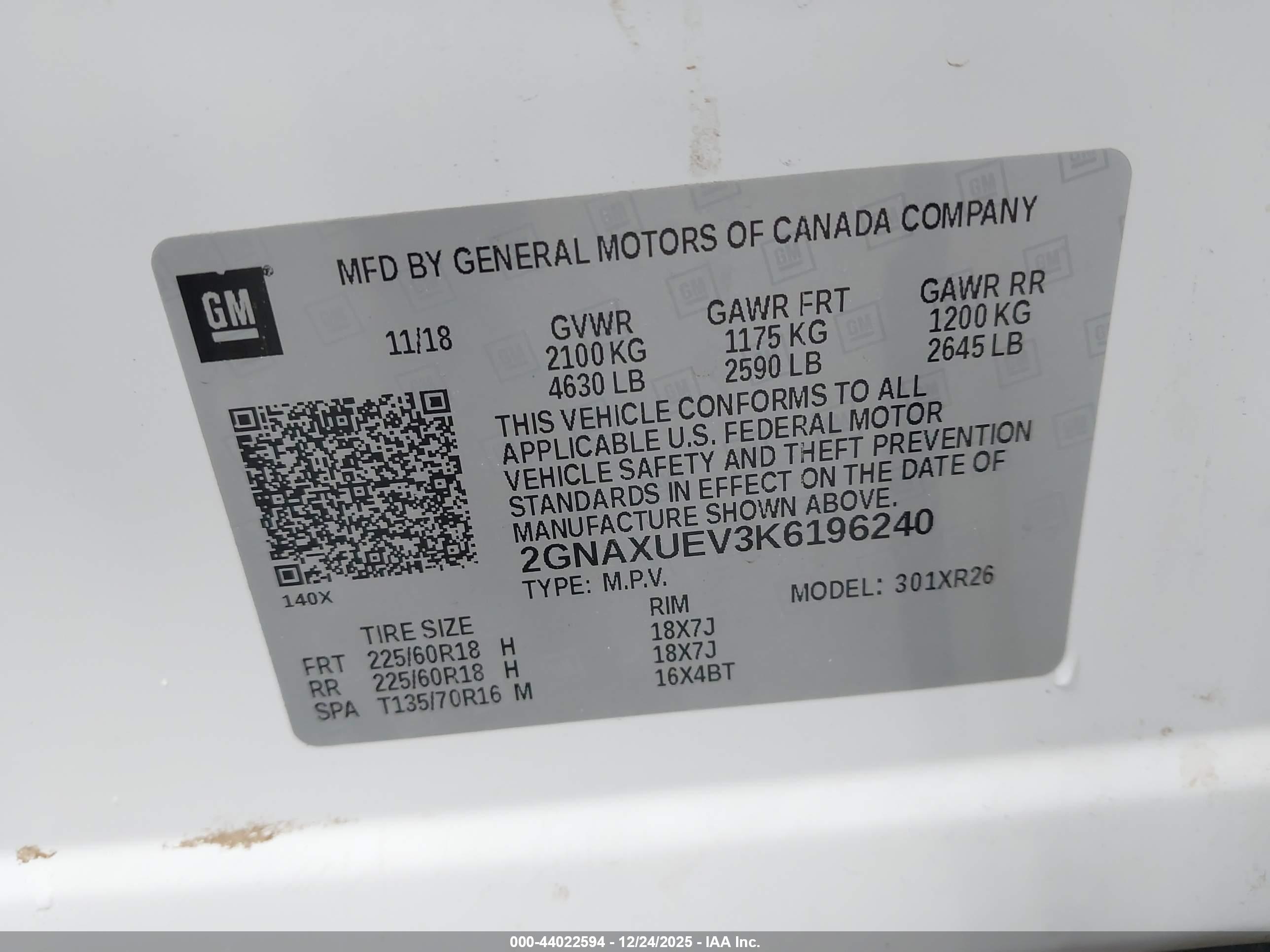 CHEVROLET EQUINOX image 9