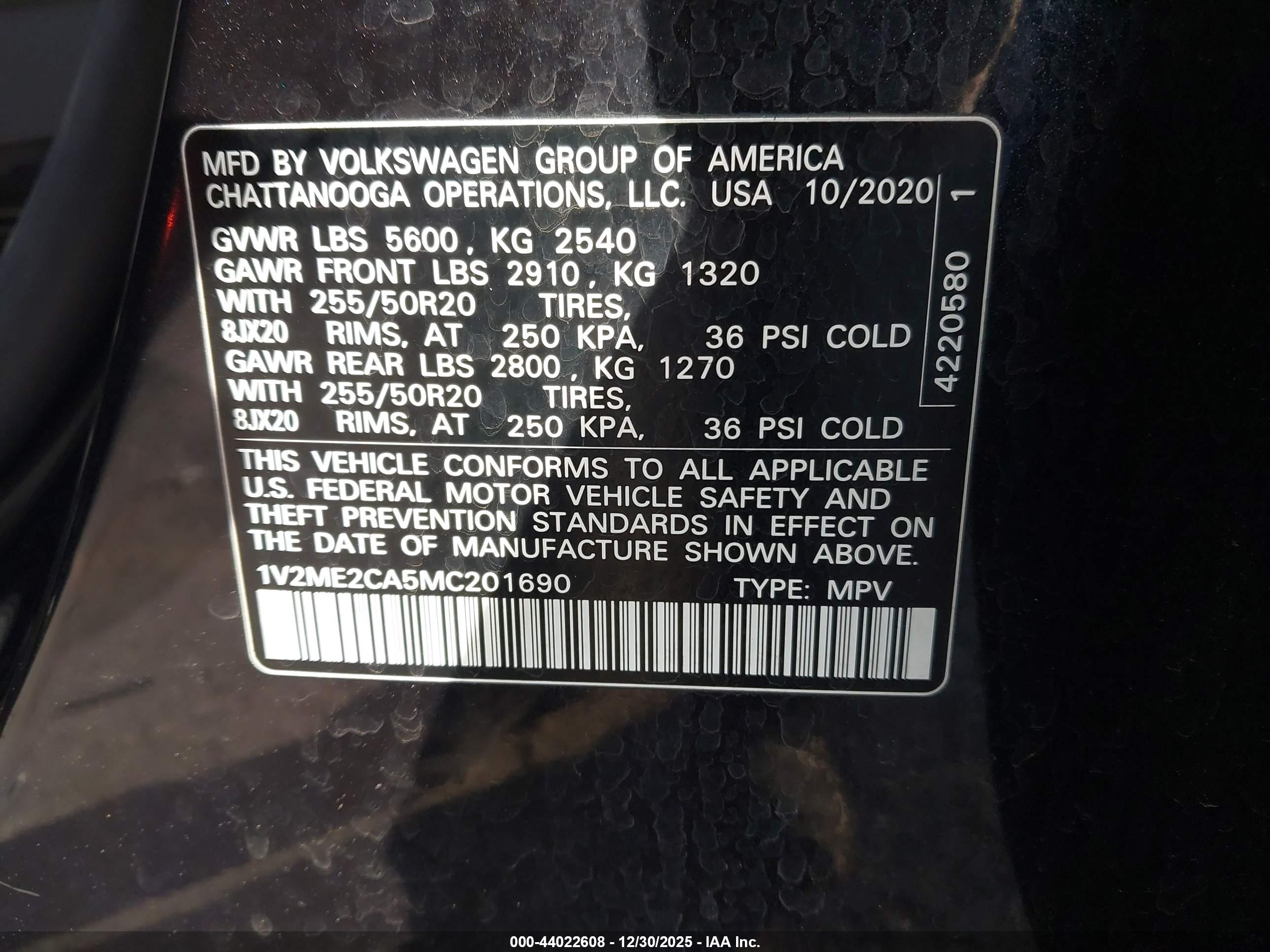 VOLKSWAGEN ATLAS image 9