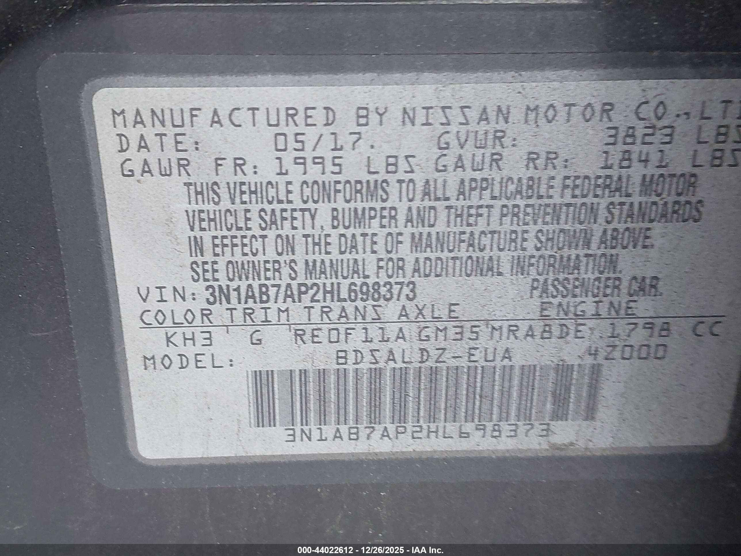NISSAN SENTRA image 9