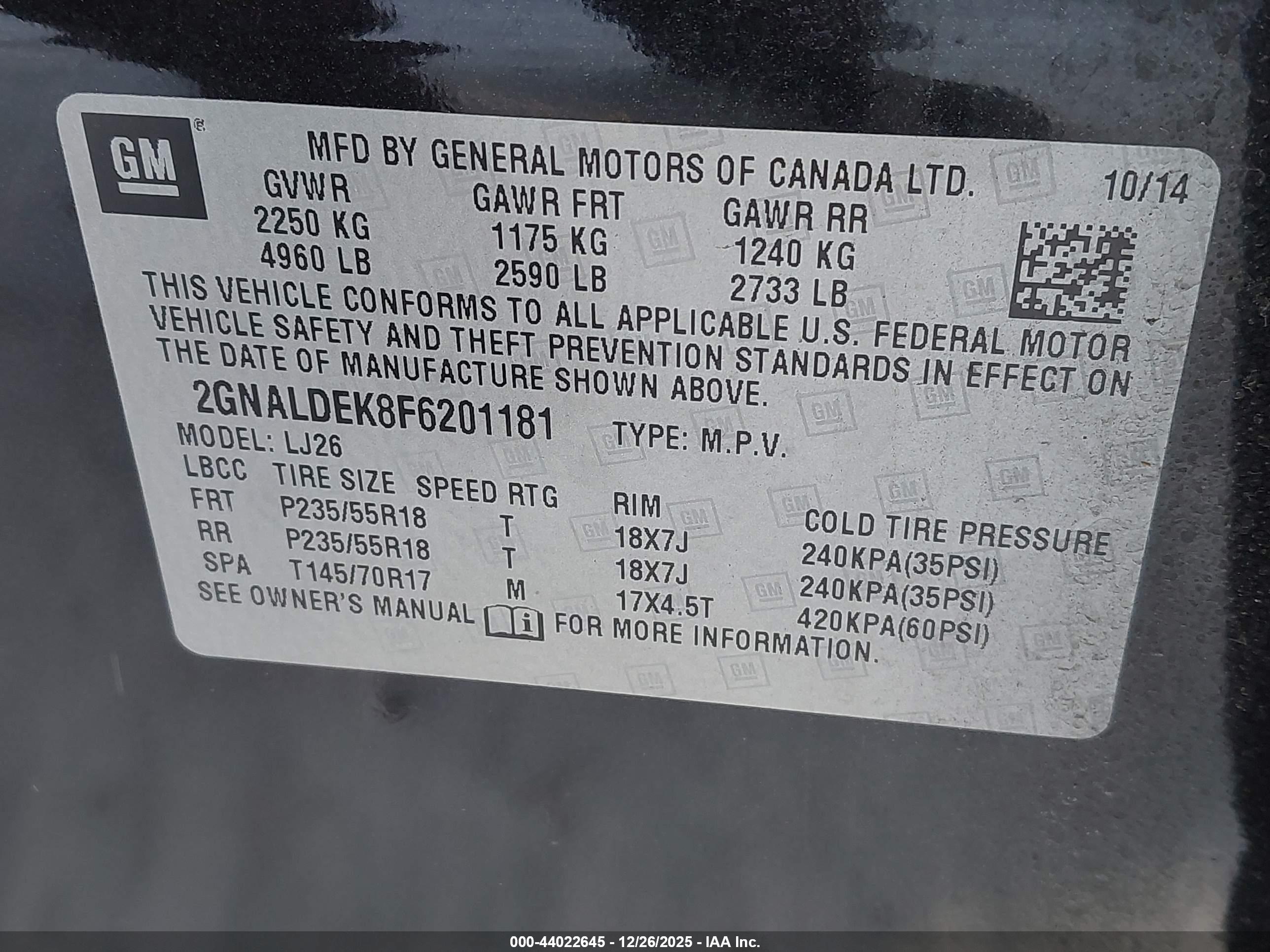 CHEVROLET EQUINOX image 9