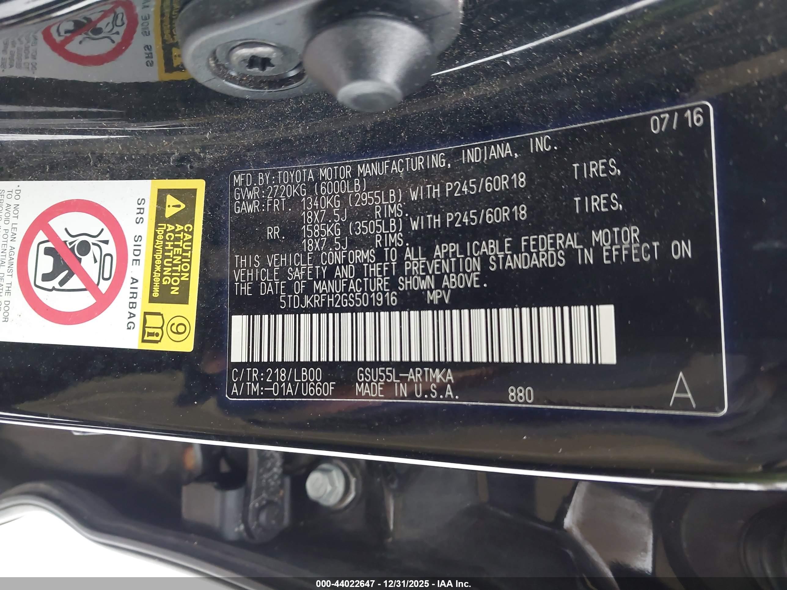 TOYOTA HIGHLANDER image 9