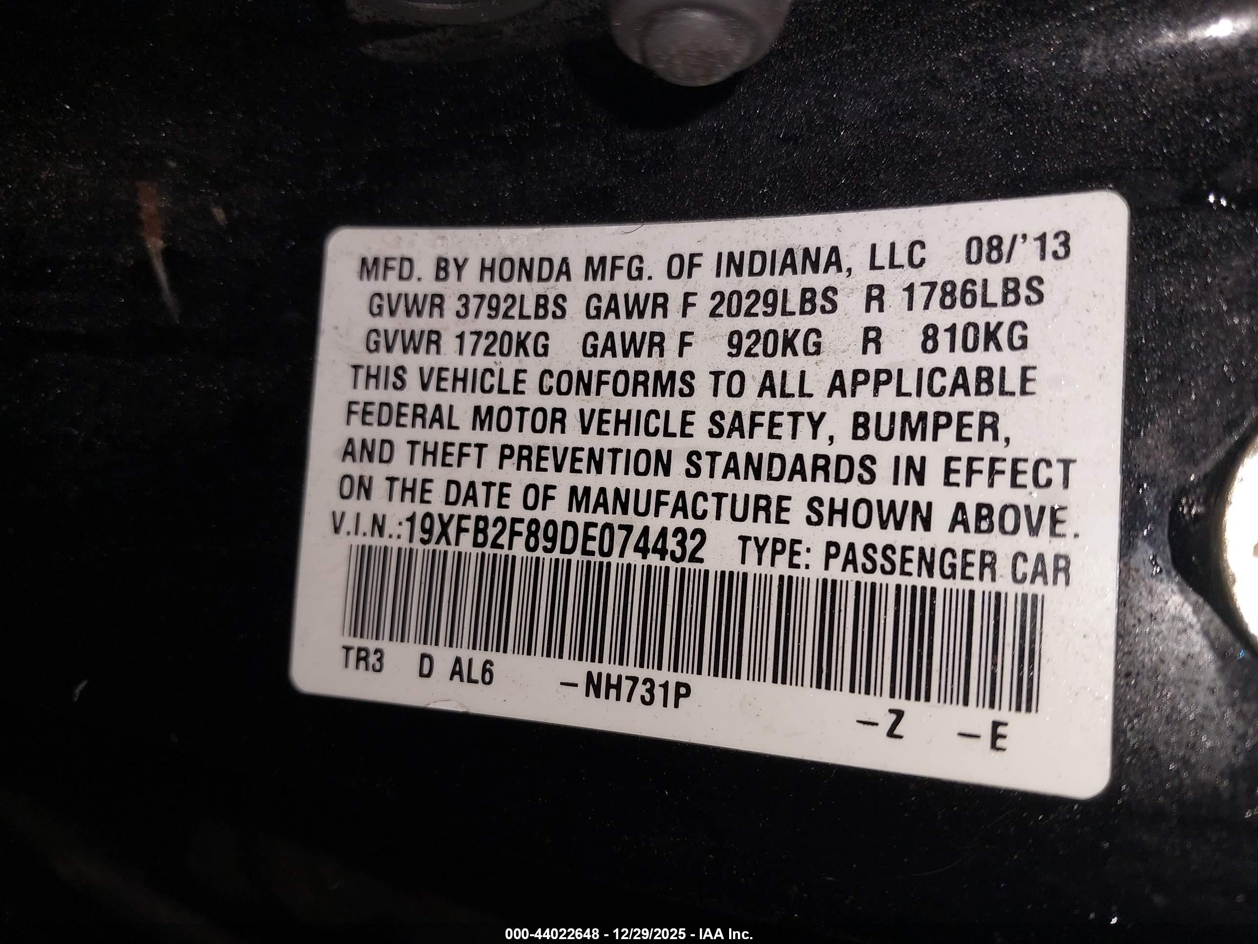 HONDA CIVIC image 9