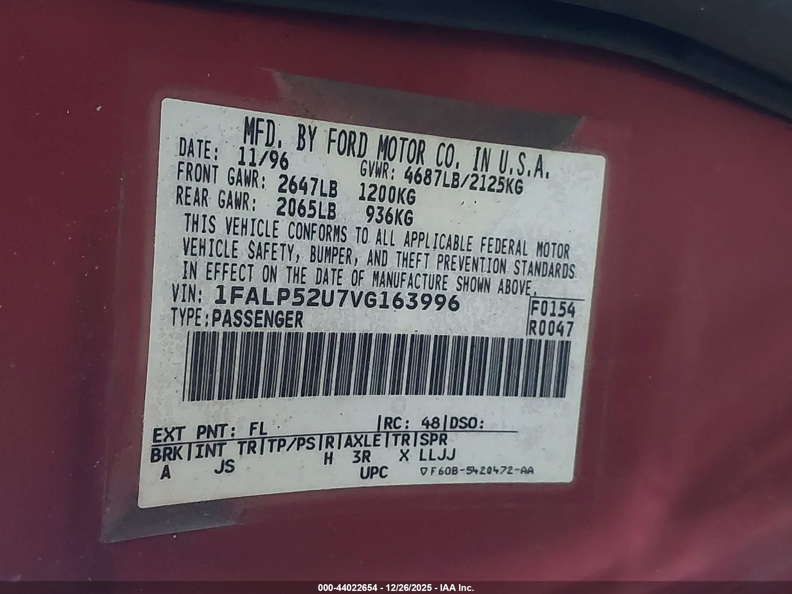 FORD TAURUS image 9