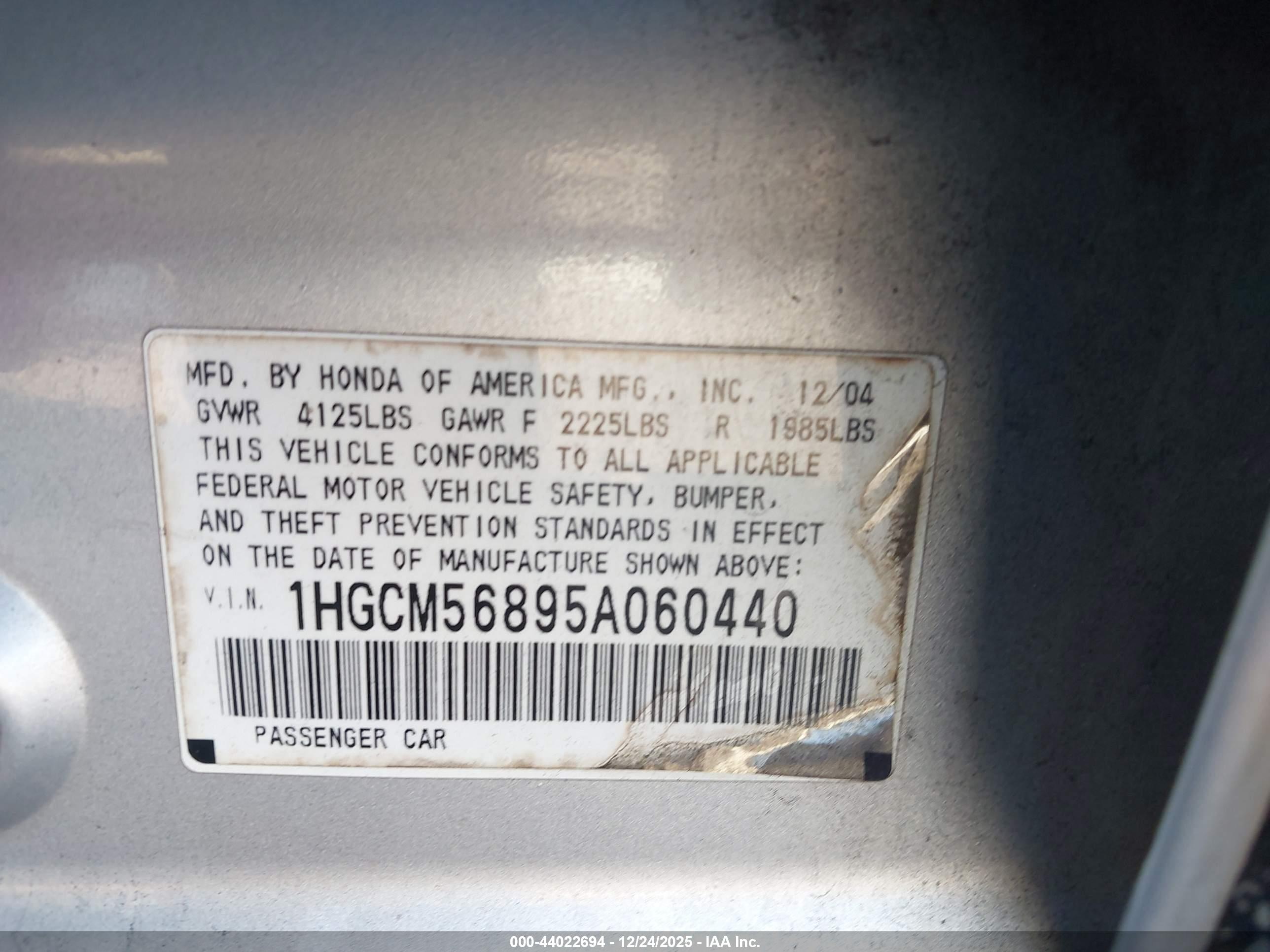 HONDA ACCORD image 9