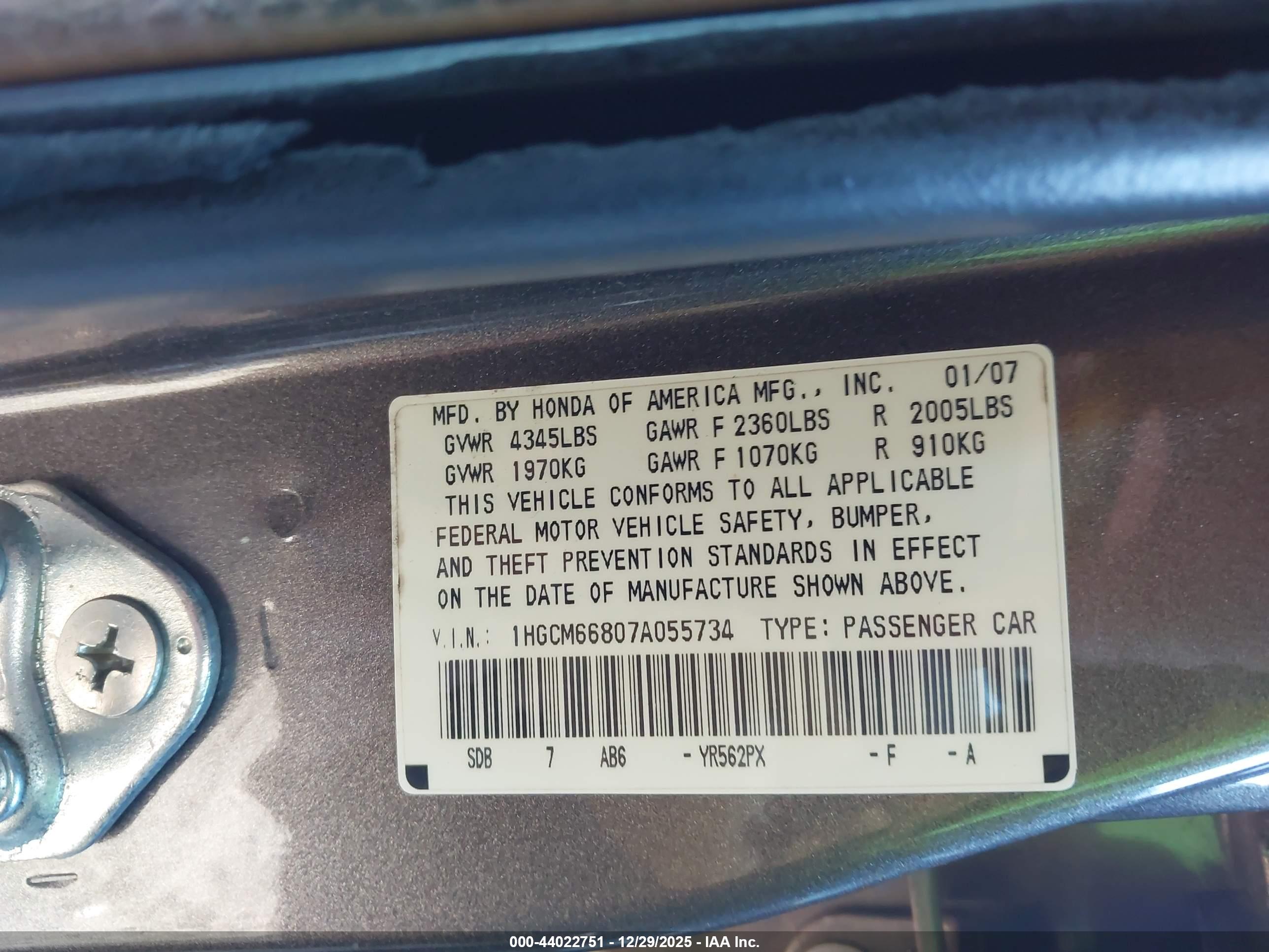 HONDA ACCORD image 9