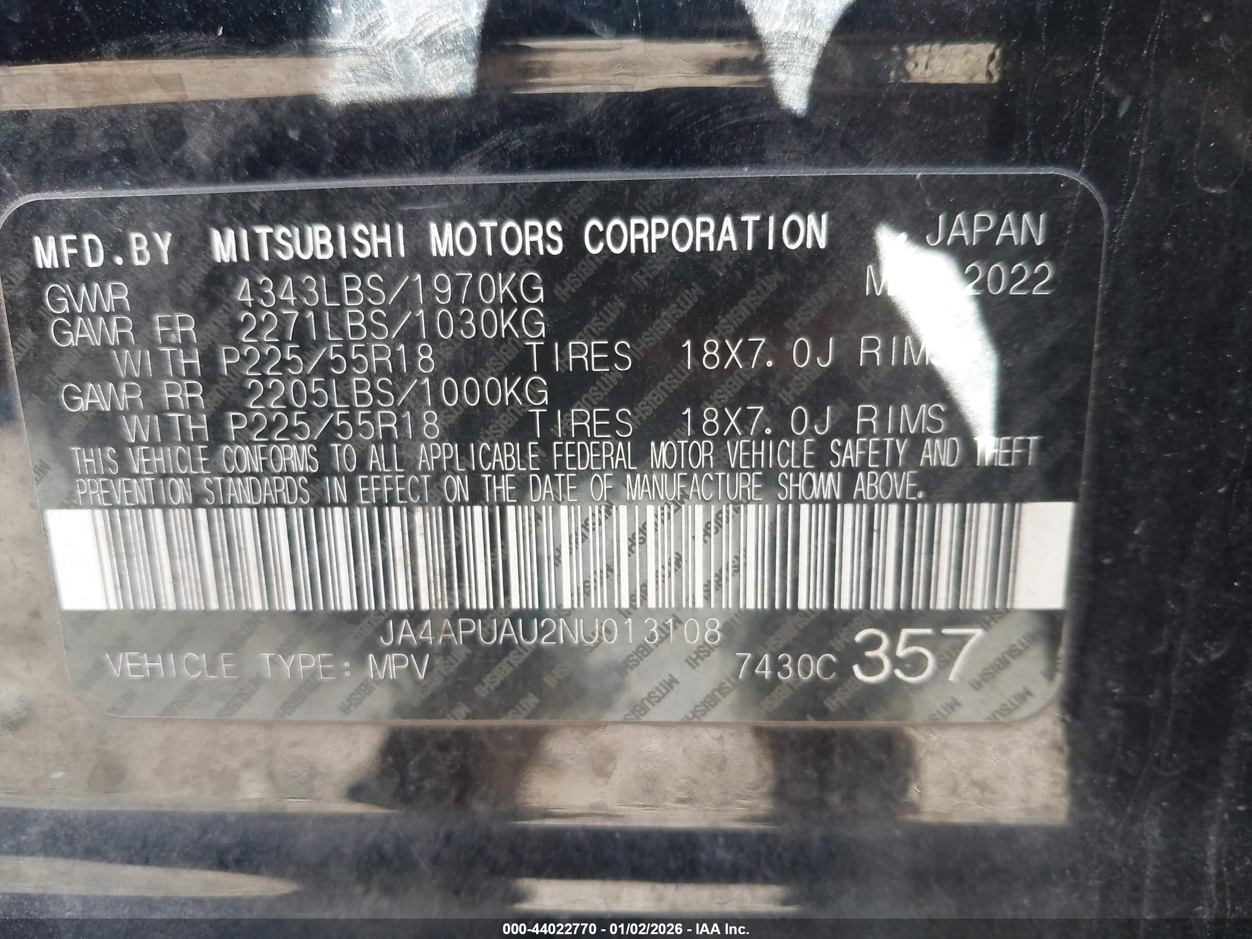 MITSUBISHI OUTLANDER image 9