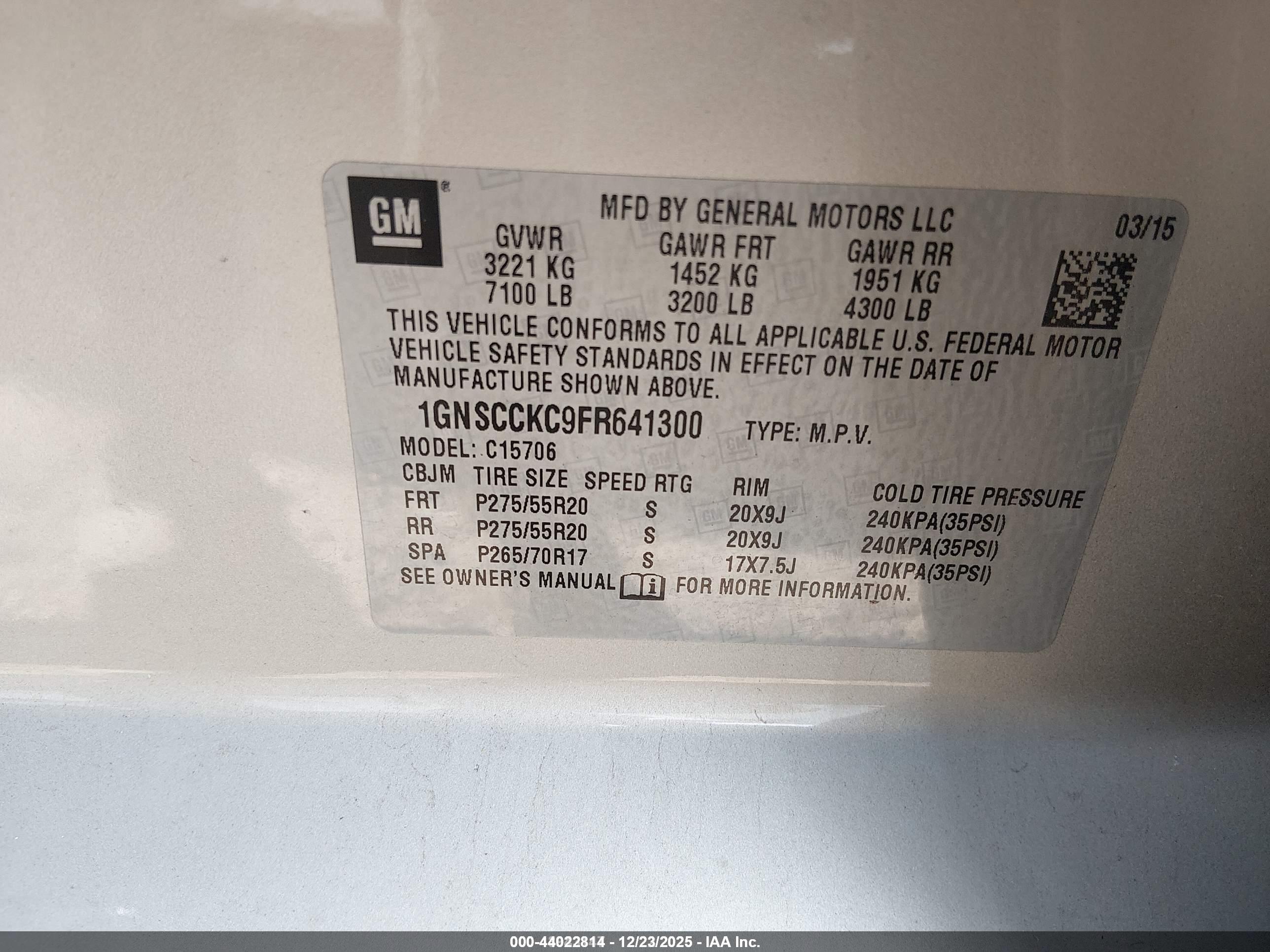 CHEVROLET TAHOE image 9