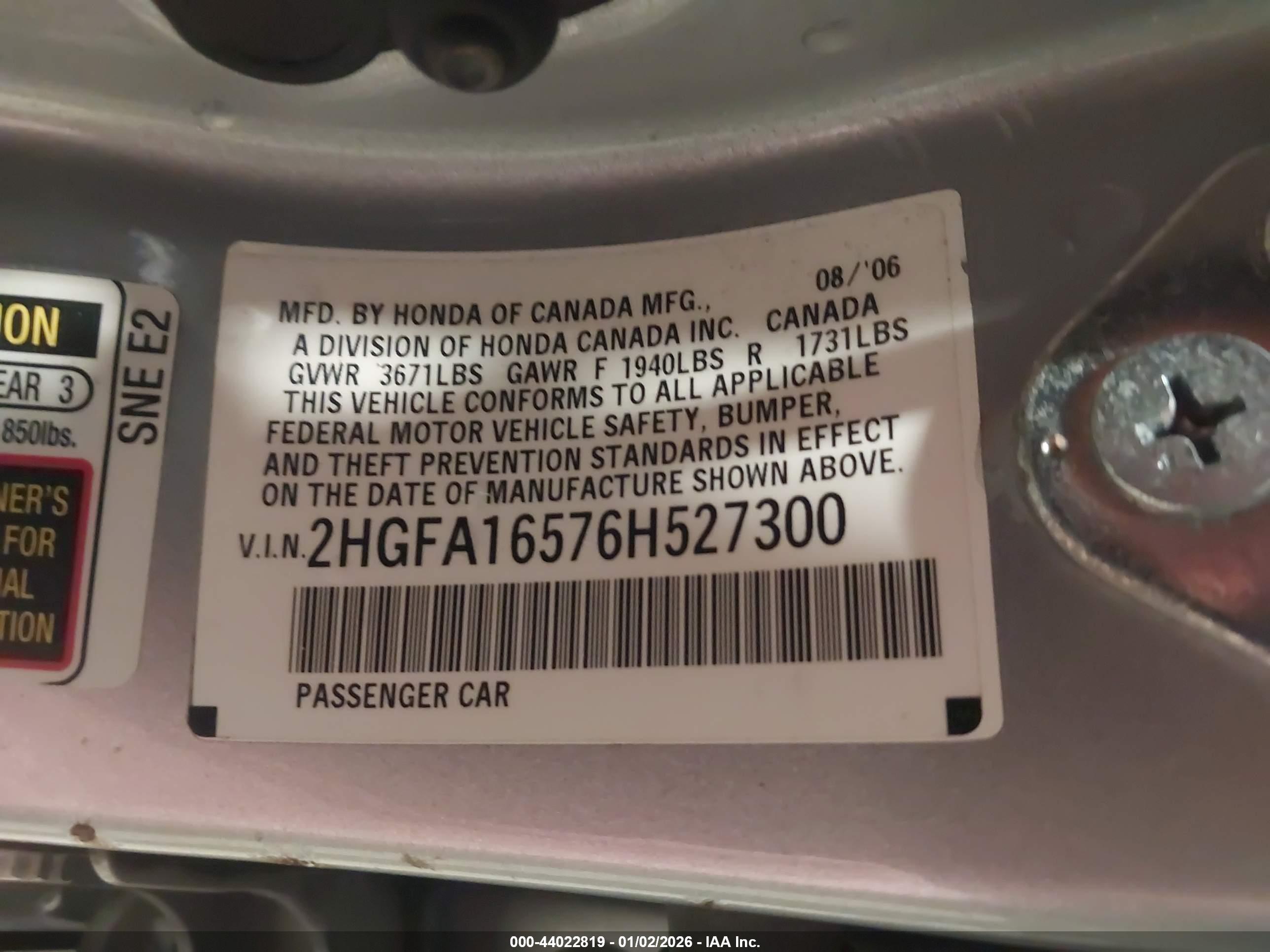 HONDA CIVIC image 9