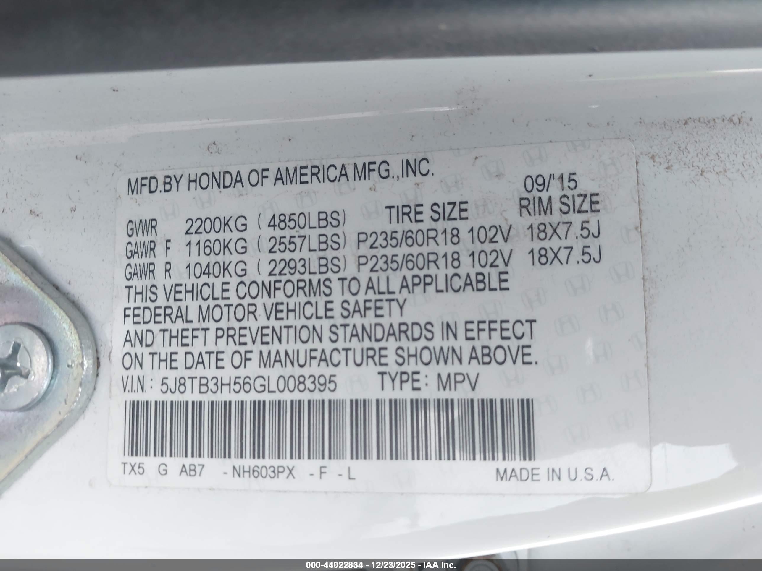 ACURA RDX image 9