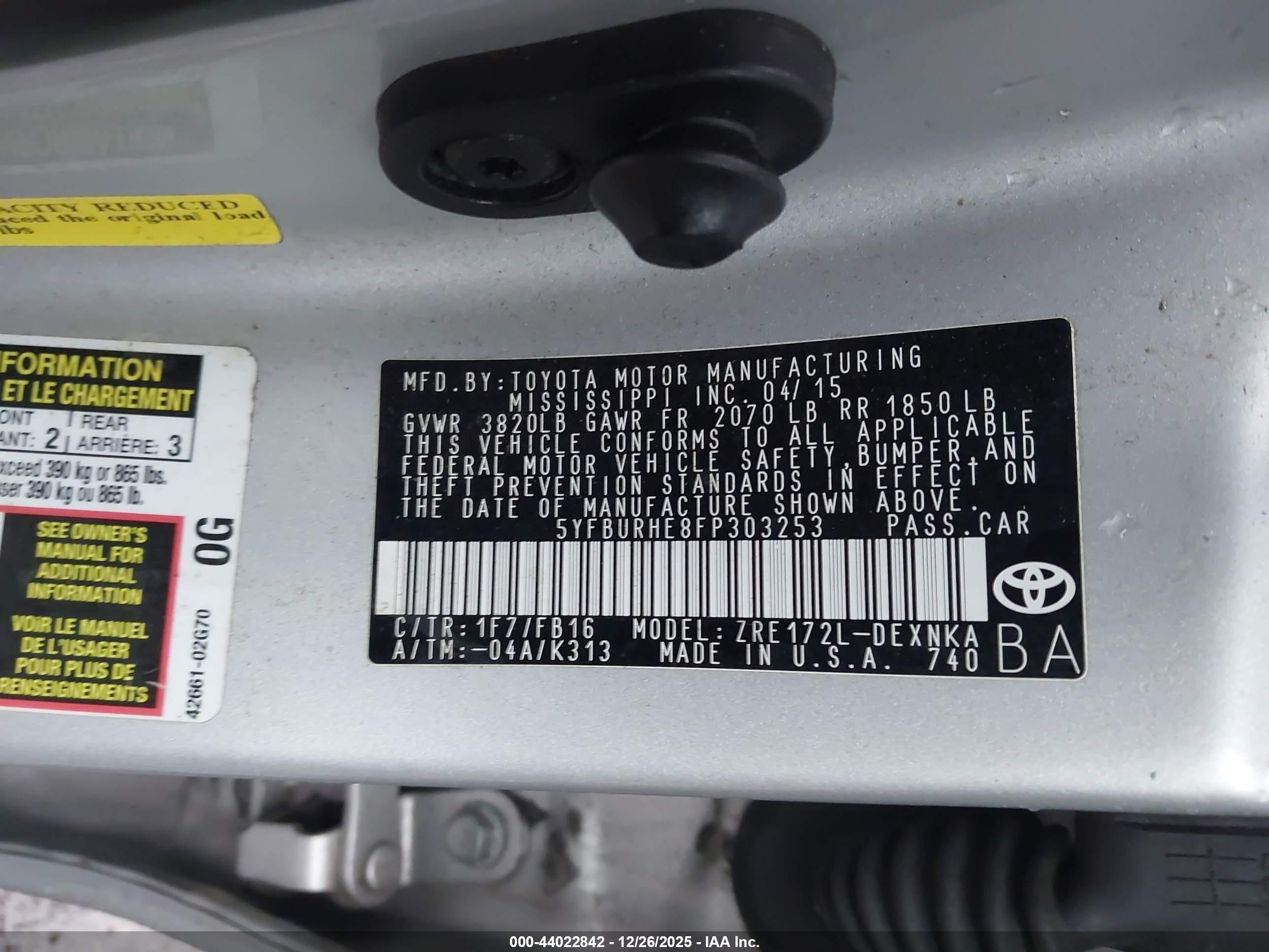 TOYOTA COROLLA image 9