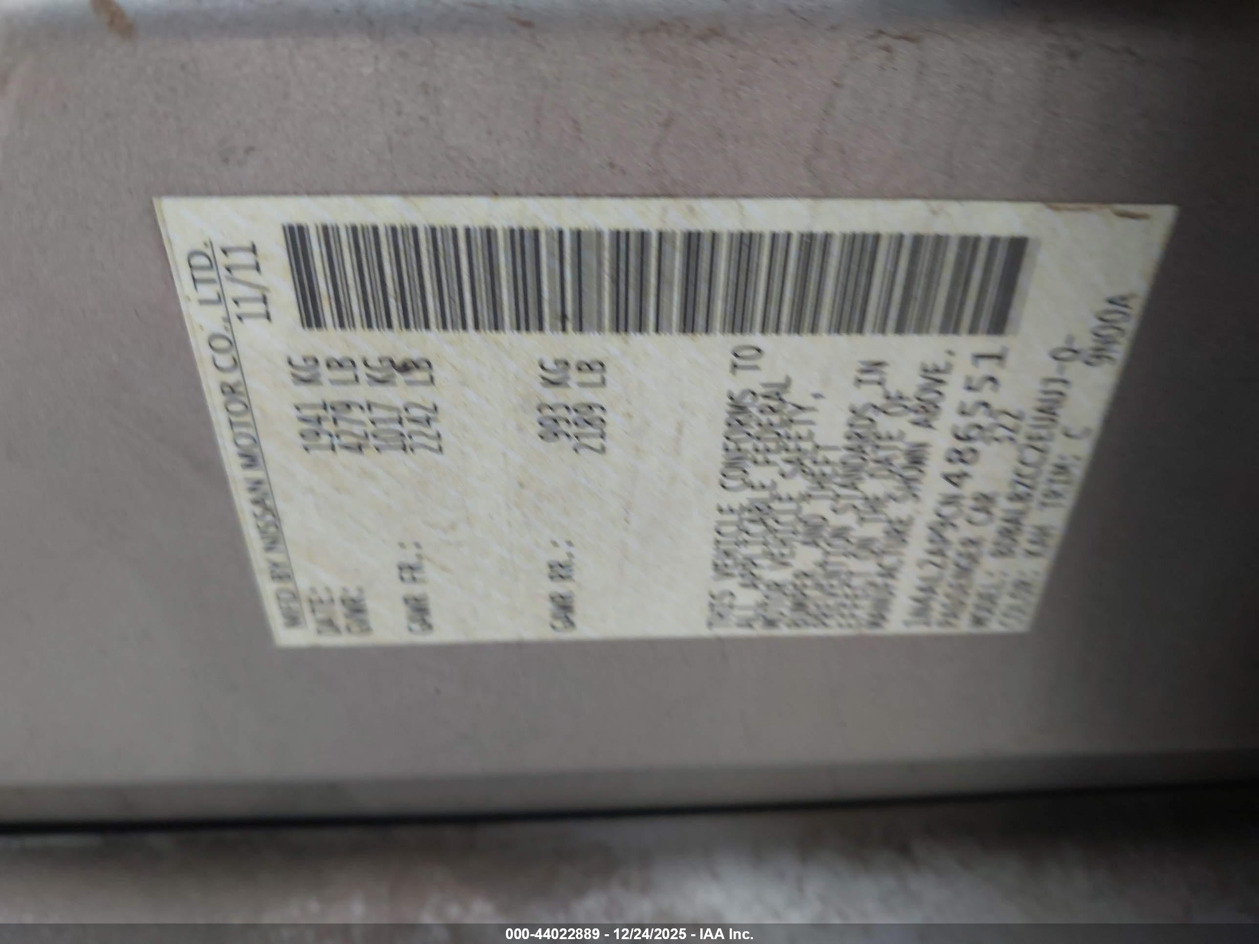 NISSAN ALTIMA image 9