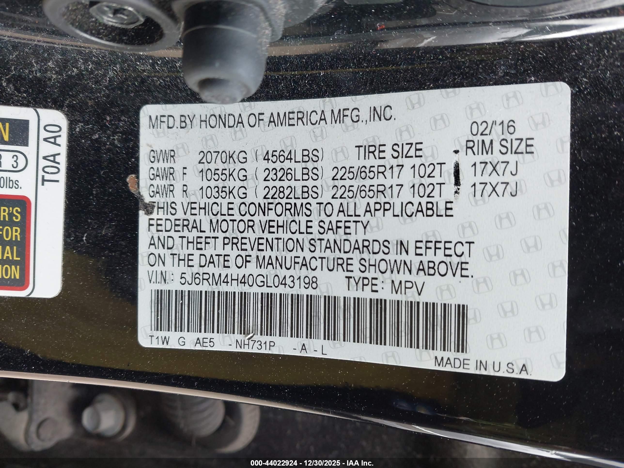 HONDA CR-V image 9