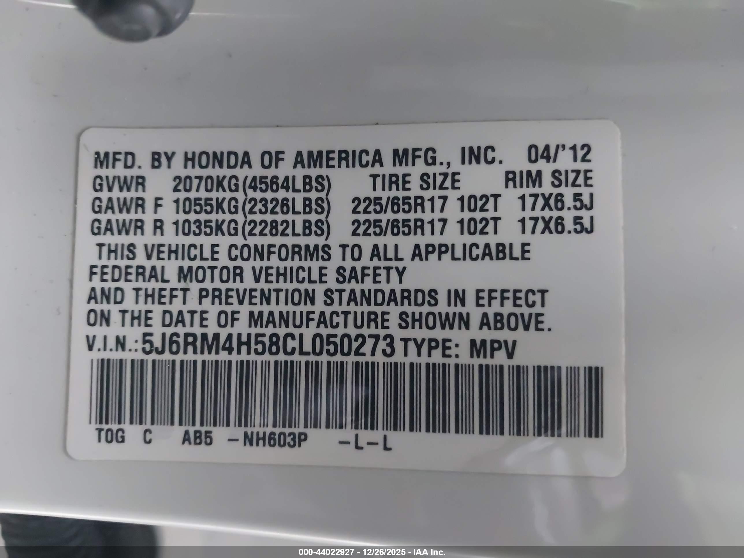 HONDA CR-V image 9