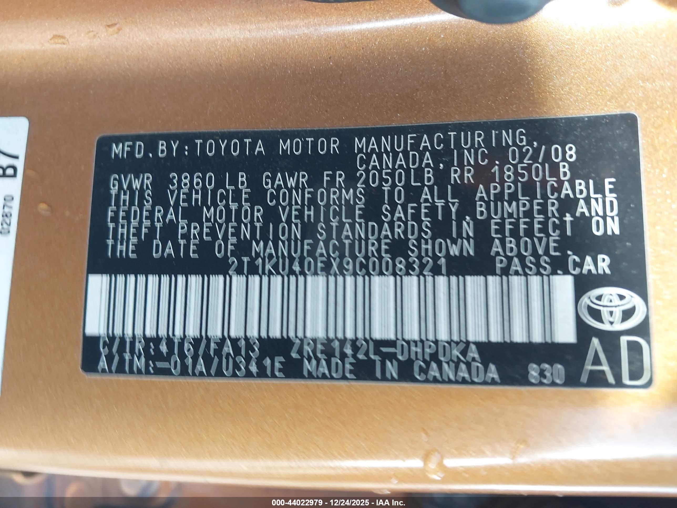 TOYOTA MATRIX image 9