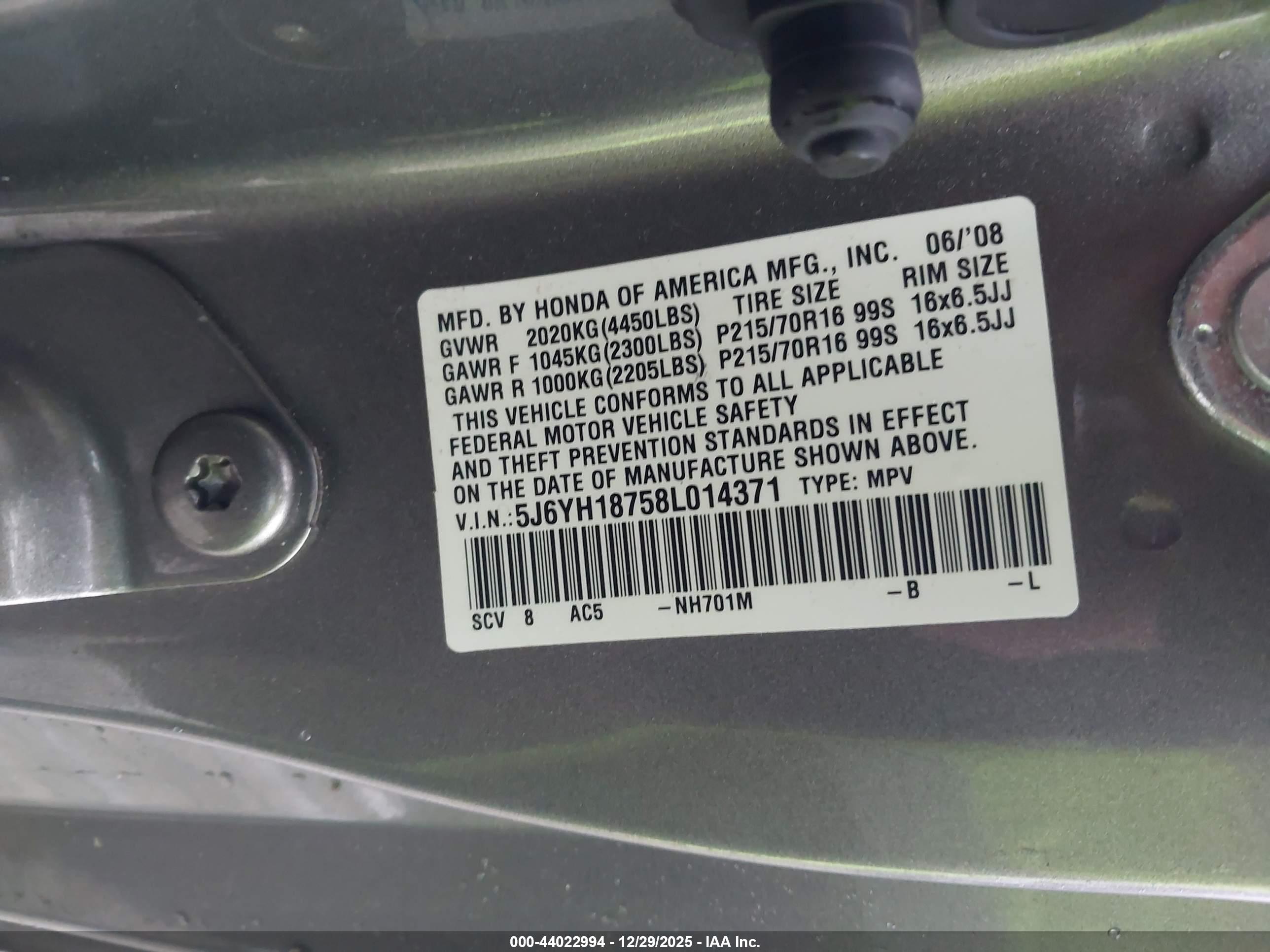 HONDA ELEMENT image 9