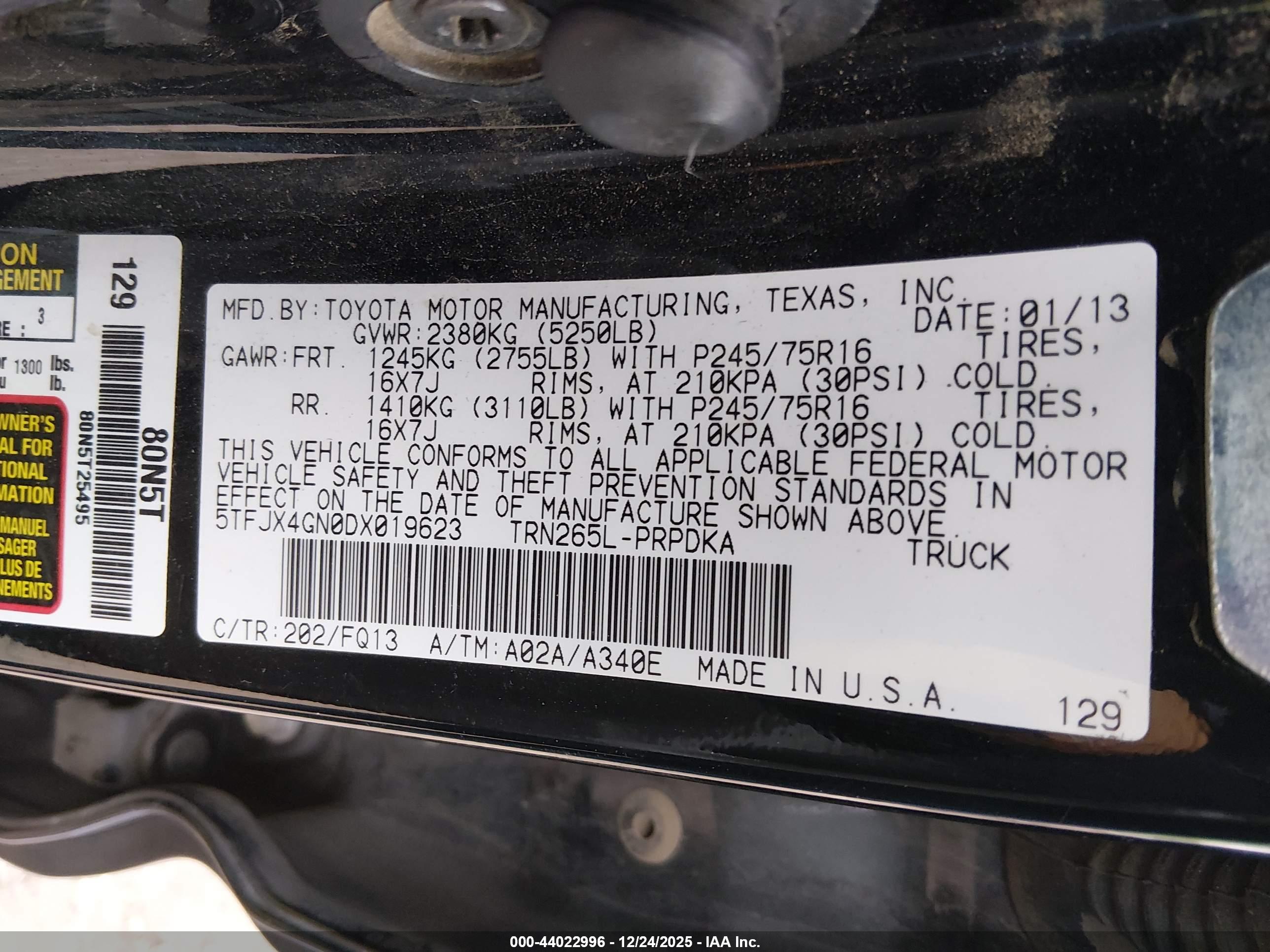 TOYOTA TACOMA image 9