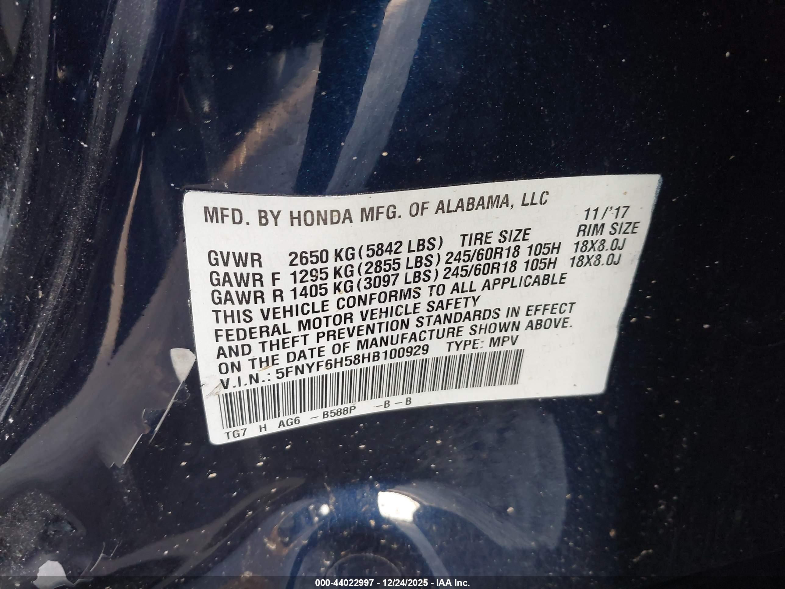 HONDA PILOT image 9