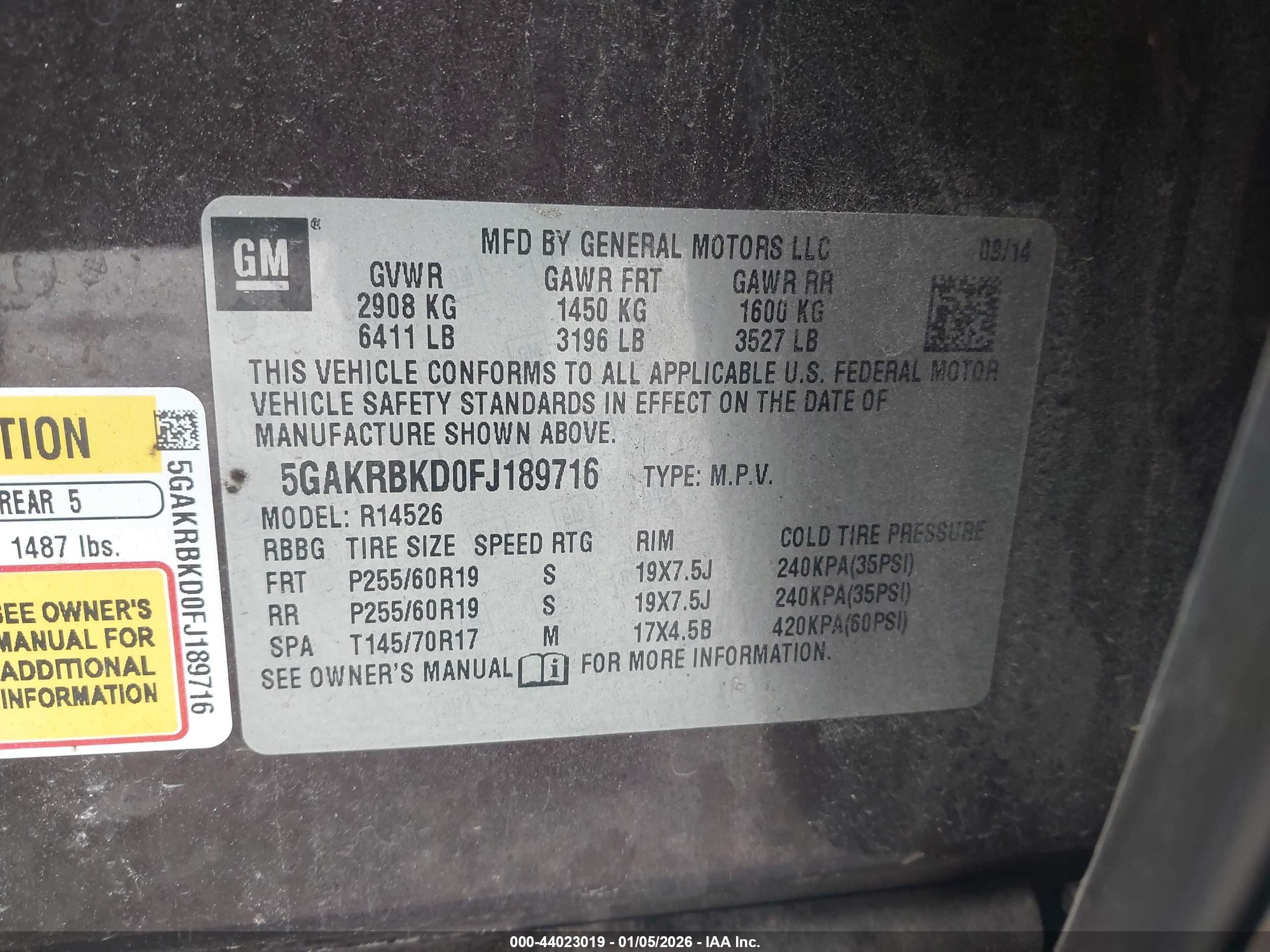 BUICK ENCLAVE image 9