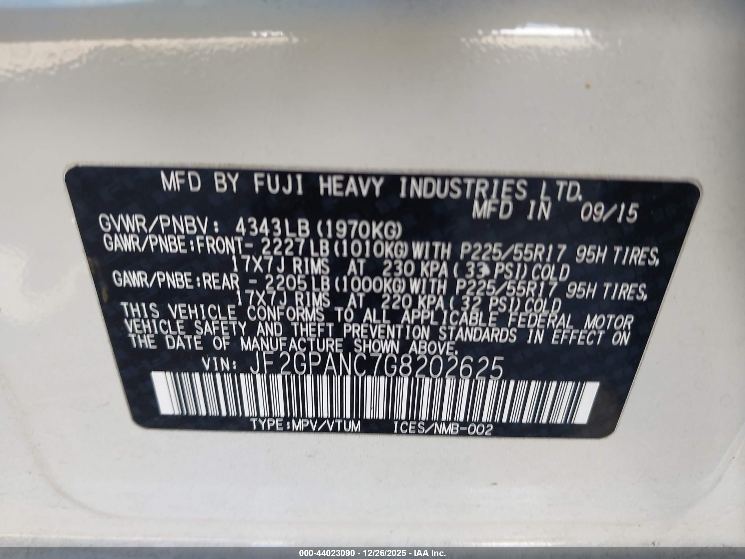 SUBARU CROSSTREK image 9