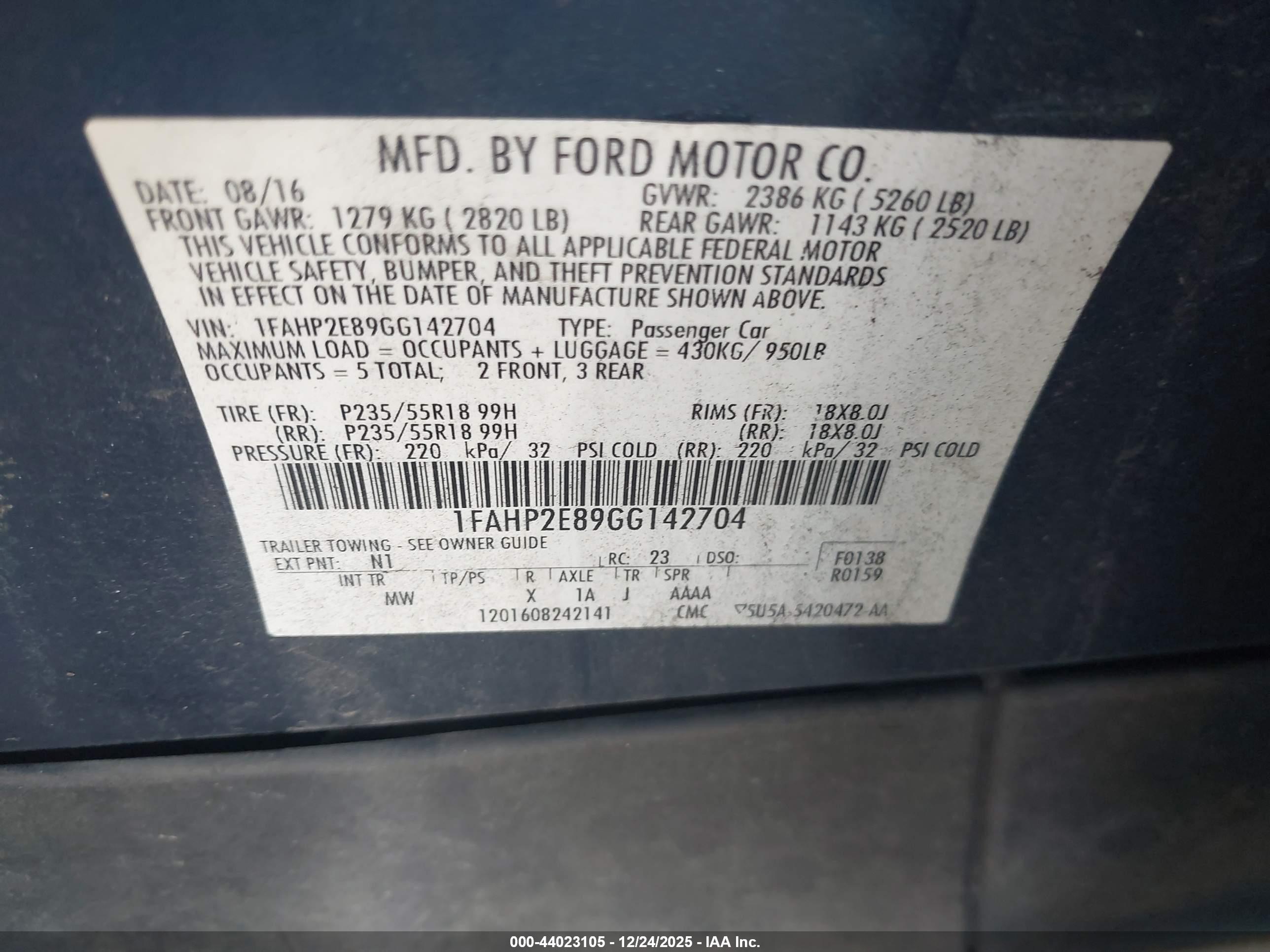 FORD TAURUS image 9