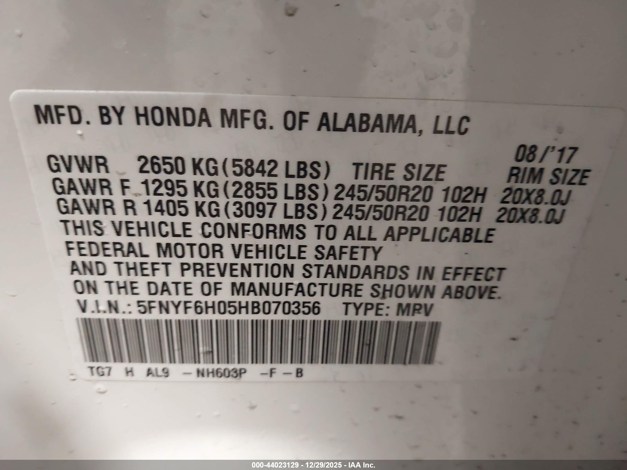 HONDA PILOT image 9