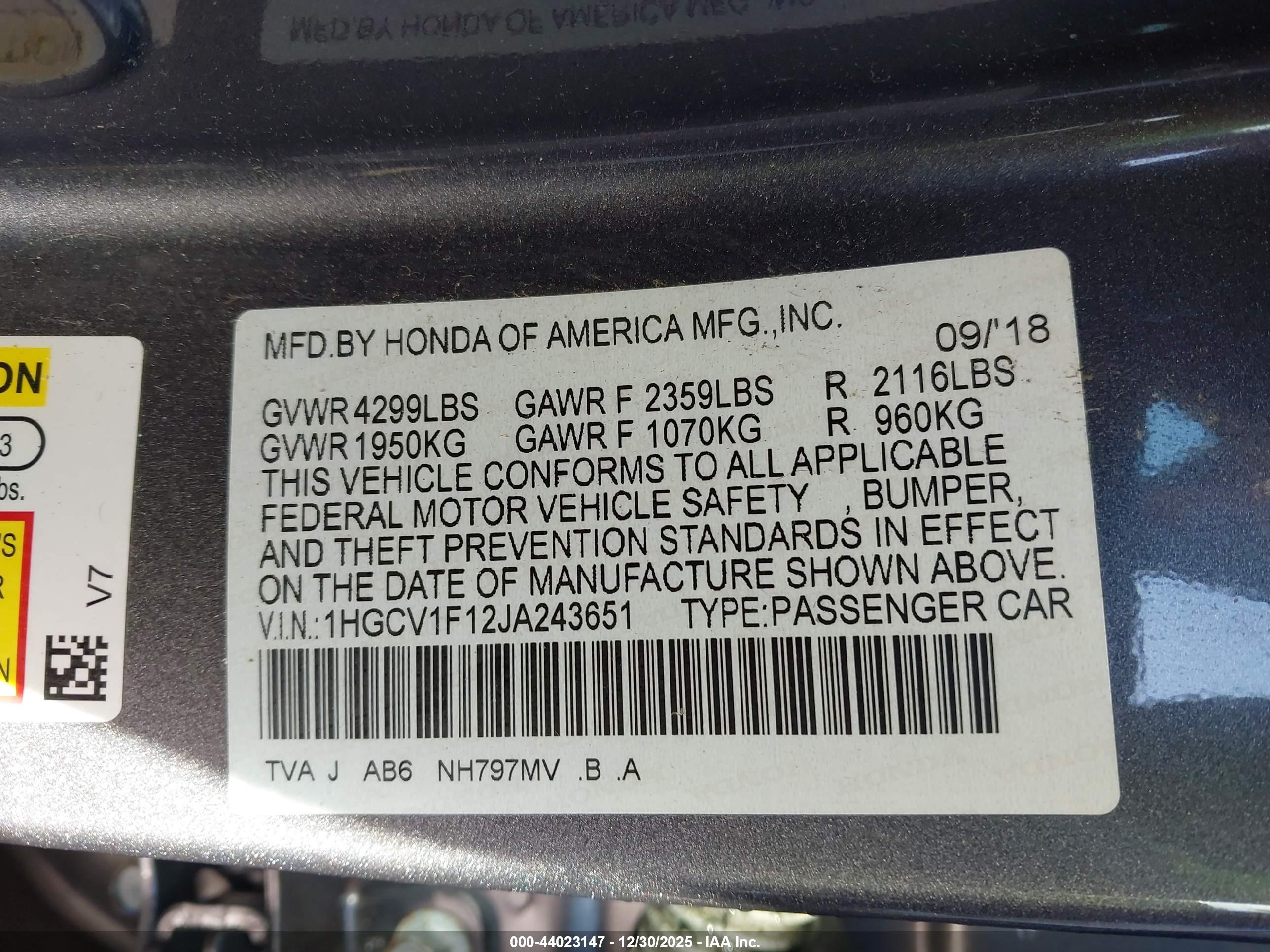 HONDA ACCORD image 9