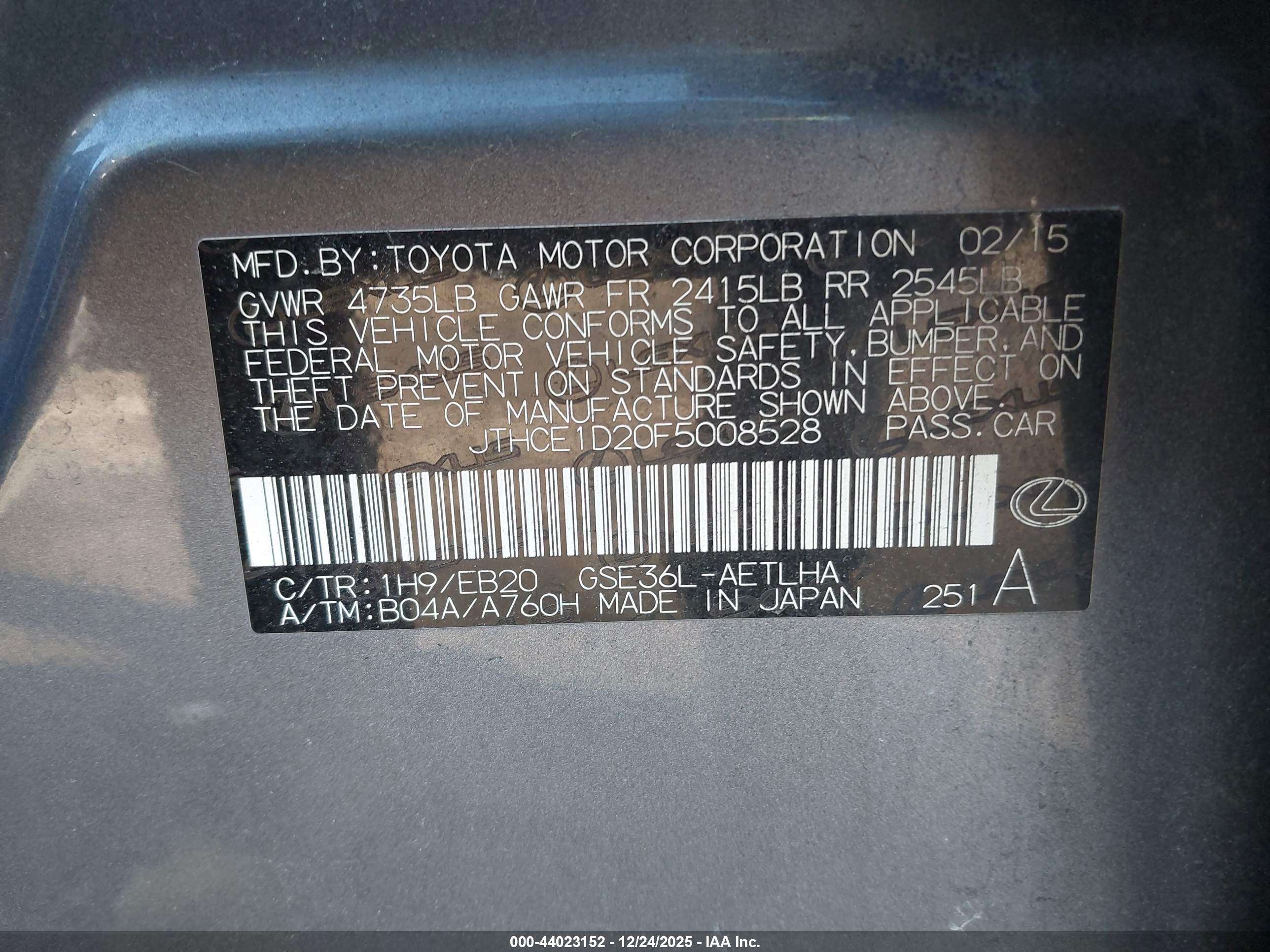 LEXUS IS image 9