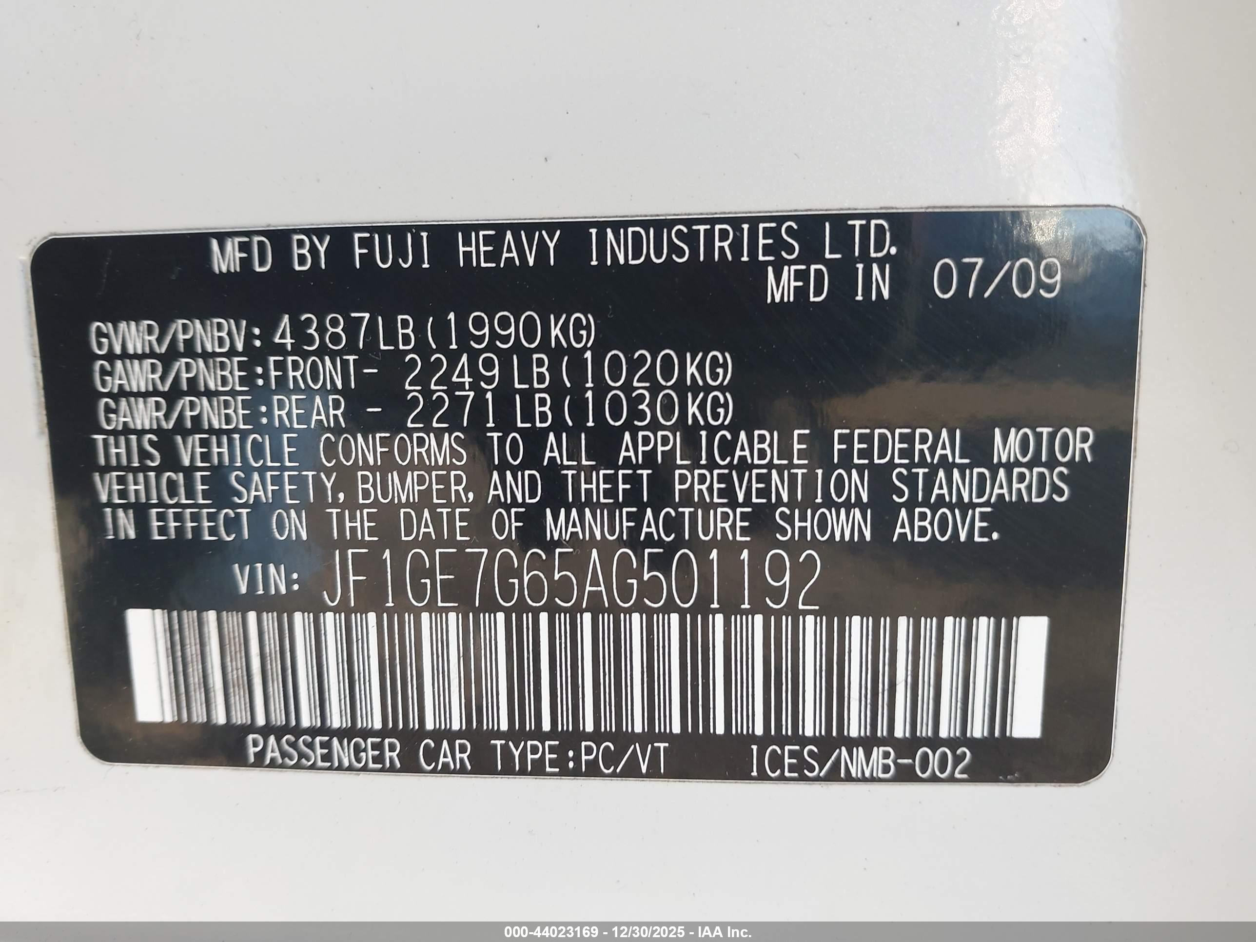 SUBARU IMPREZA image 9