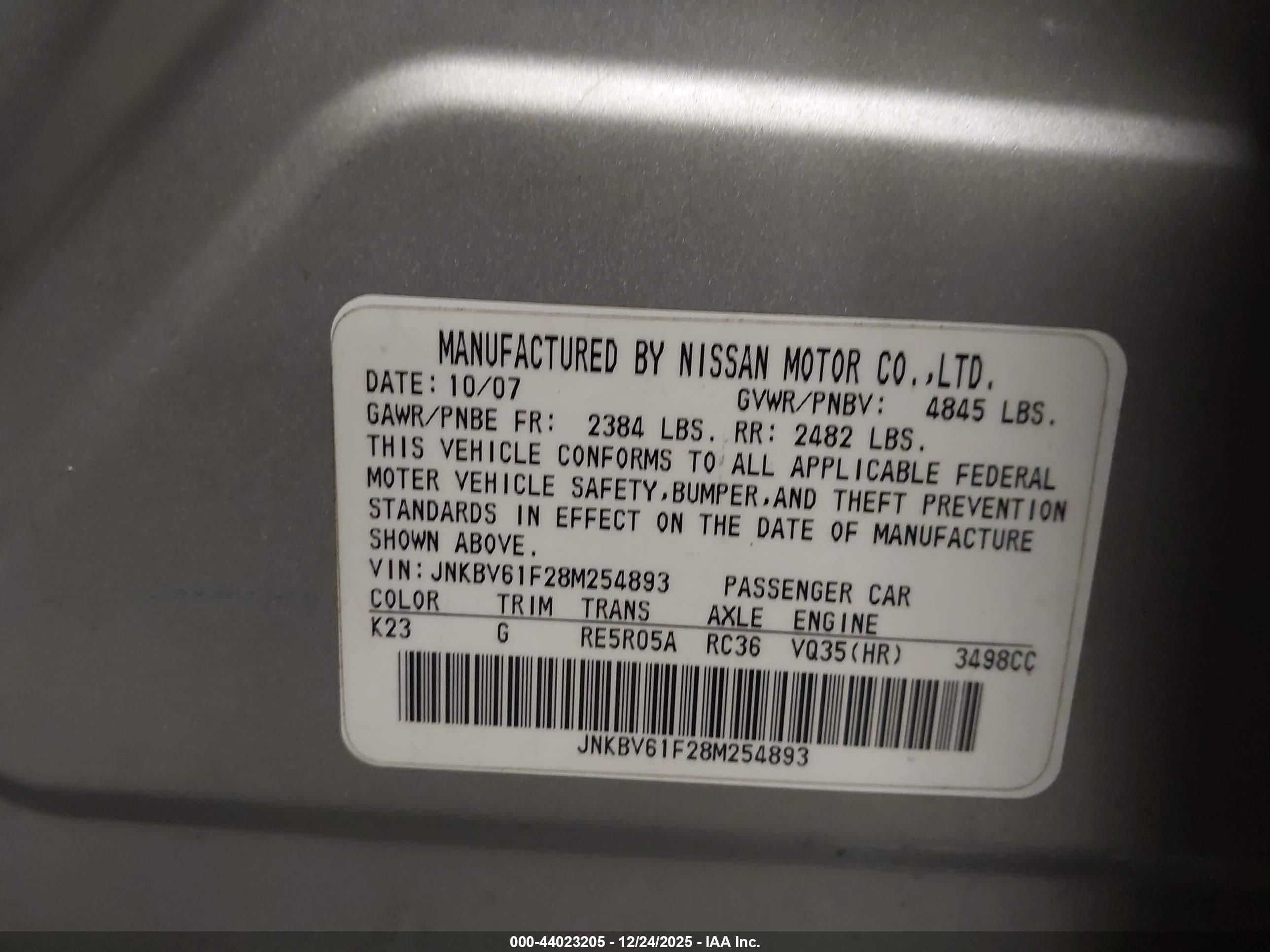 INFINITI G35X image 9