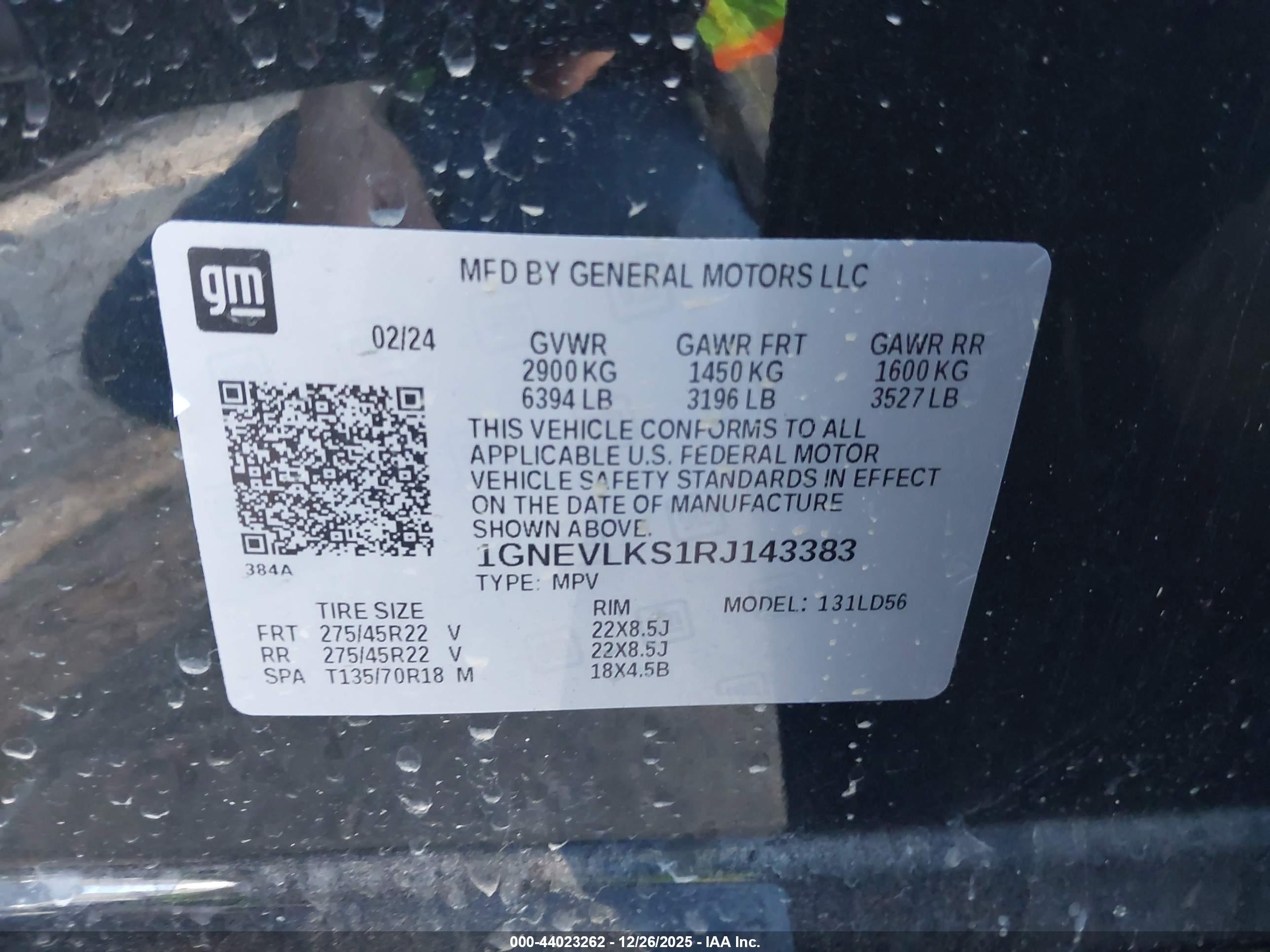 CHEVROLET TRAVERSE image 9