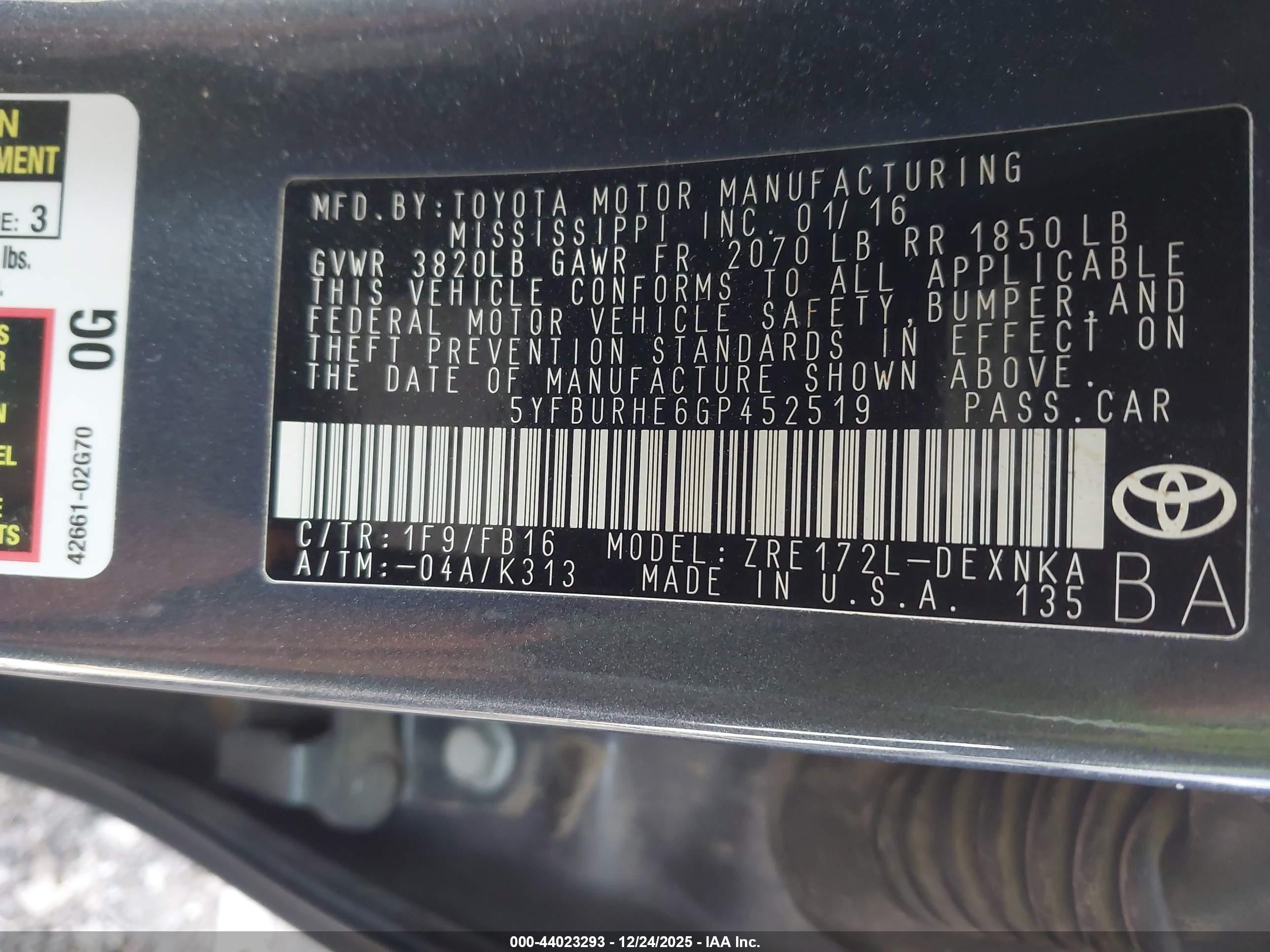 TOYOTA COROLLA image 9