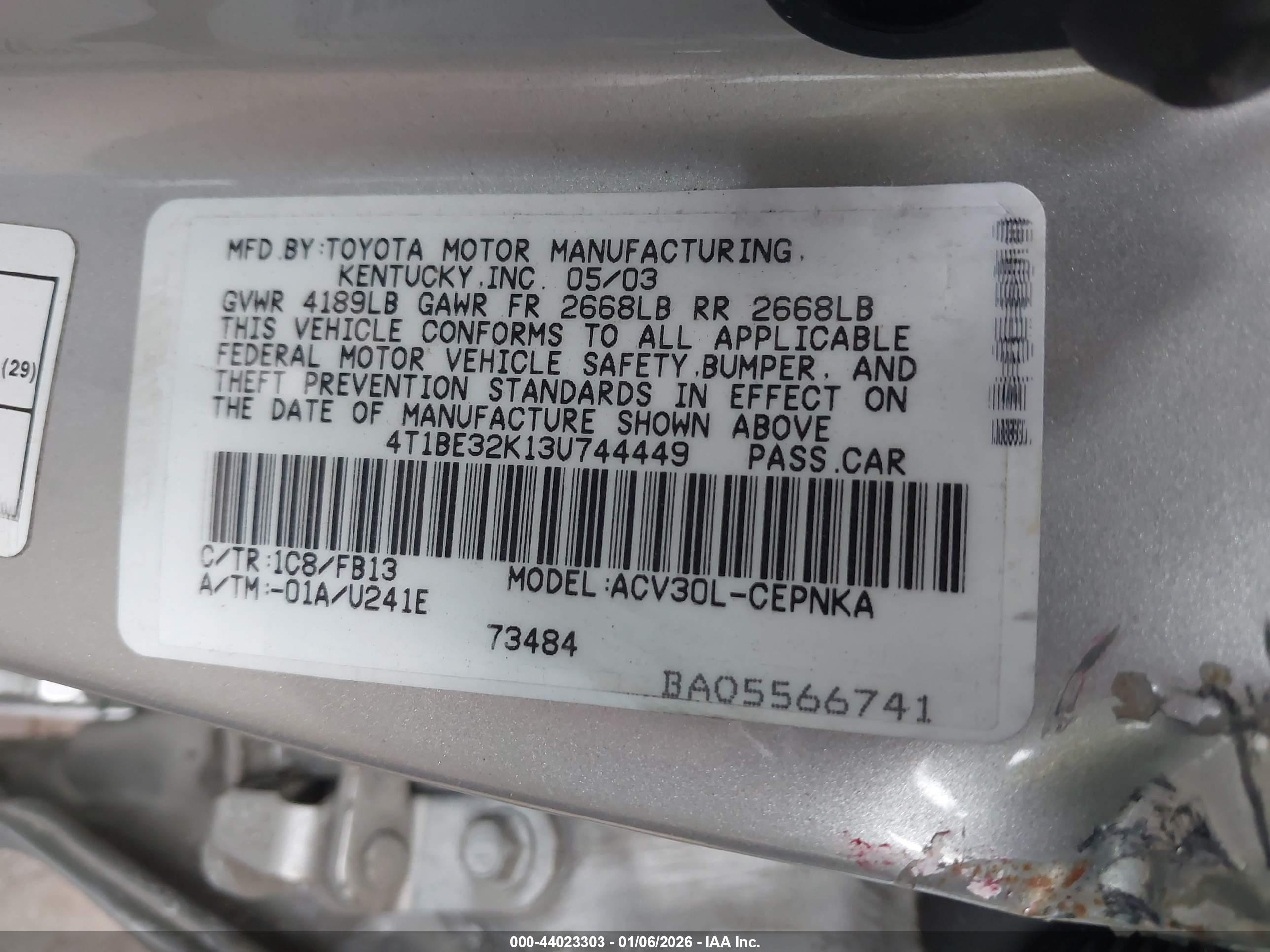 TOYOTA CAMRY image 9