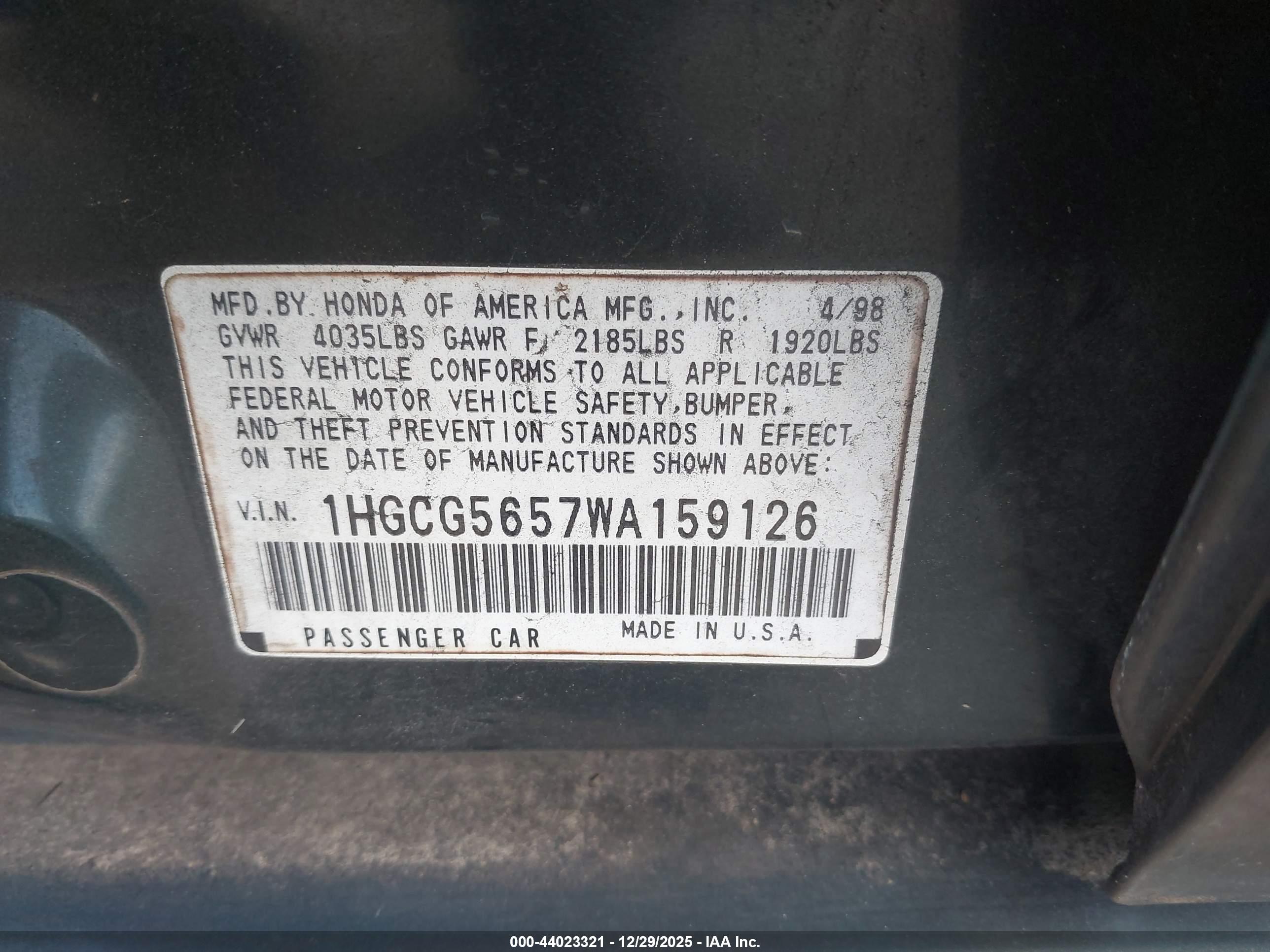 HONDA ACCORD image 9