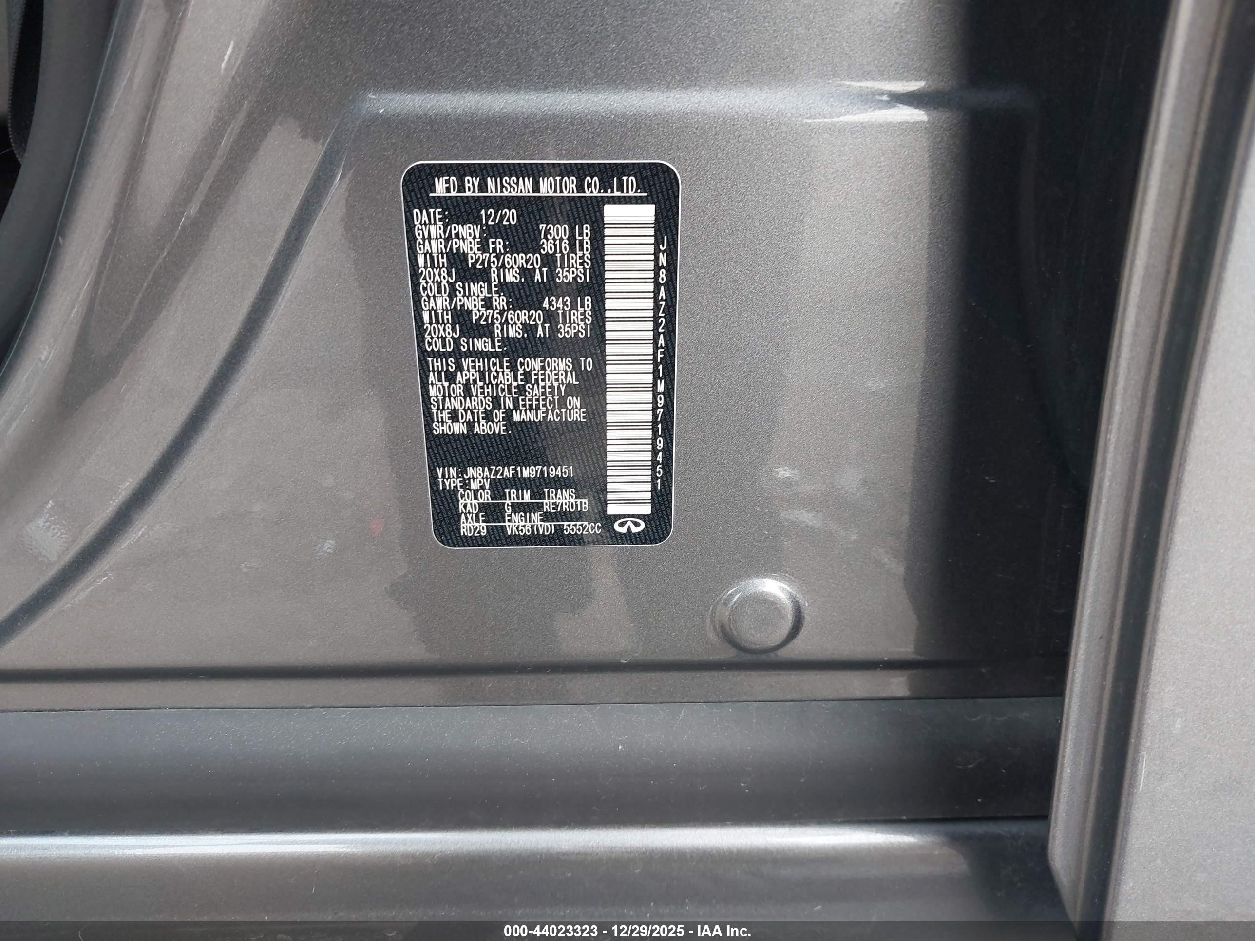 INFINITI QX80 image 9