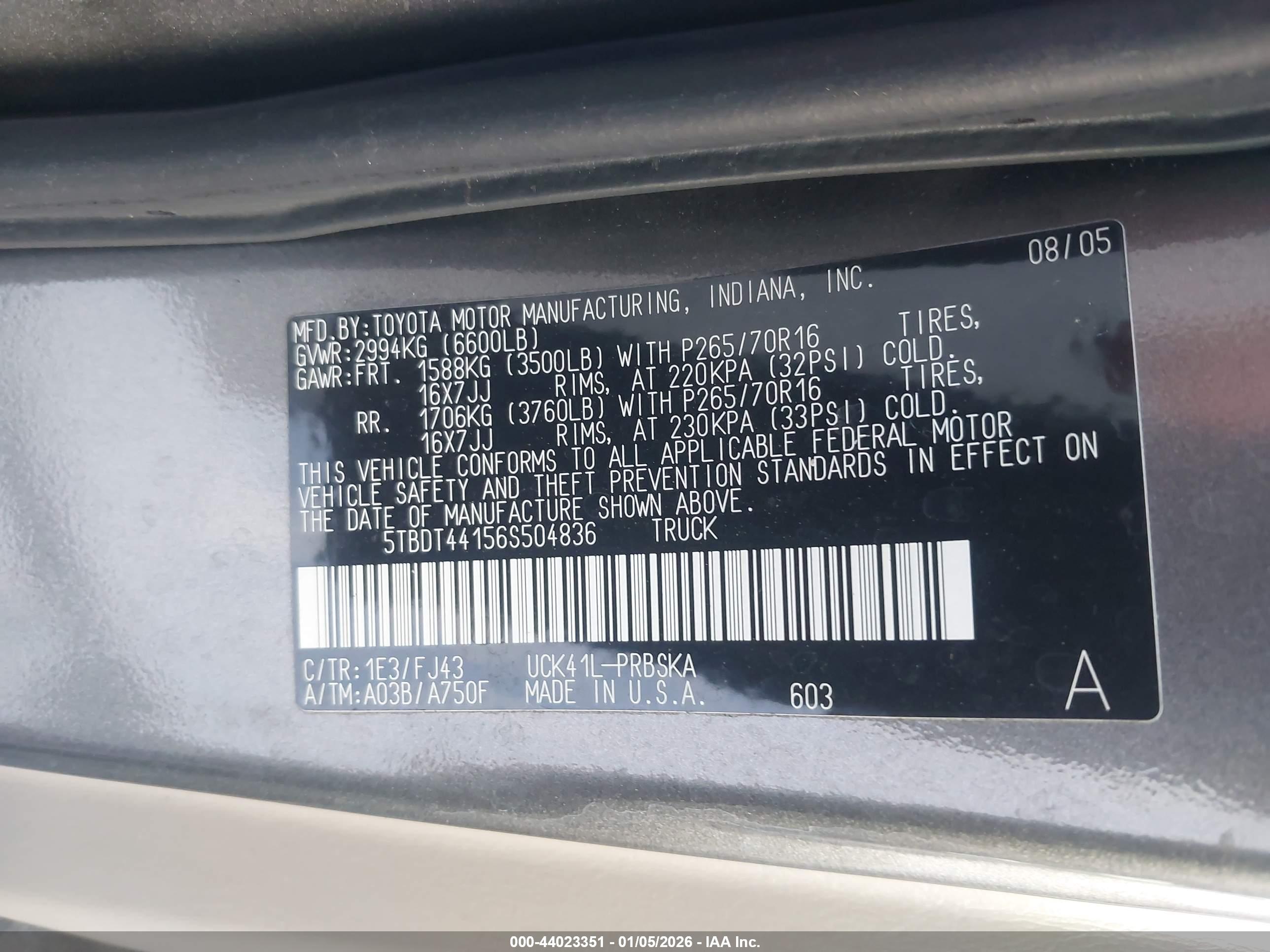 TOYOTA TUNDRA image 9