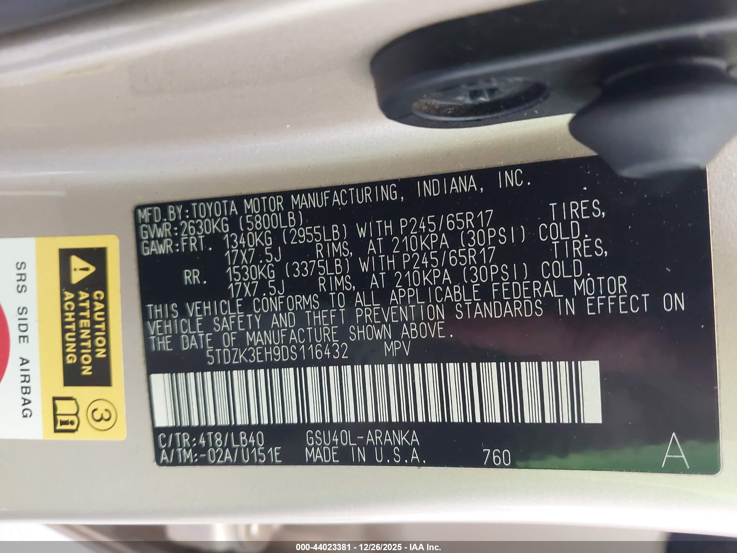 TOYOTA HIGHLANDER image 9