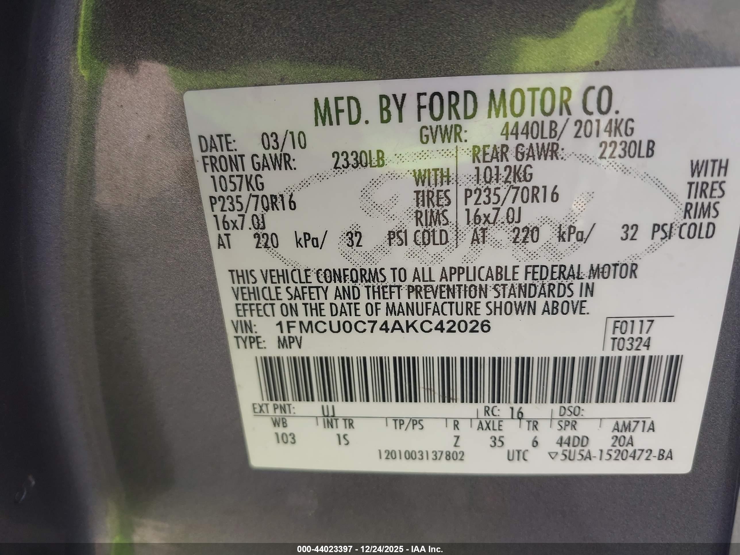 FORD ESCAPE image 9