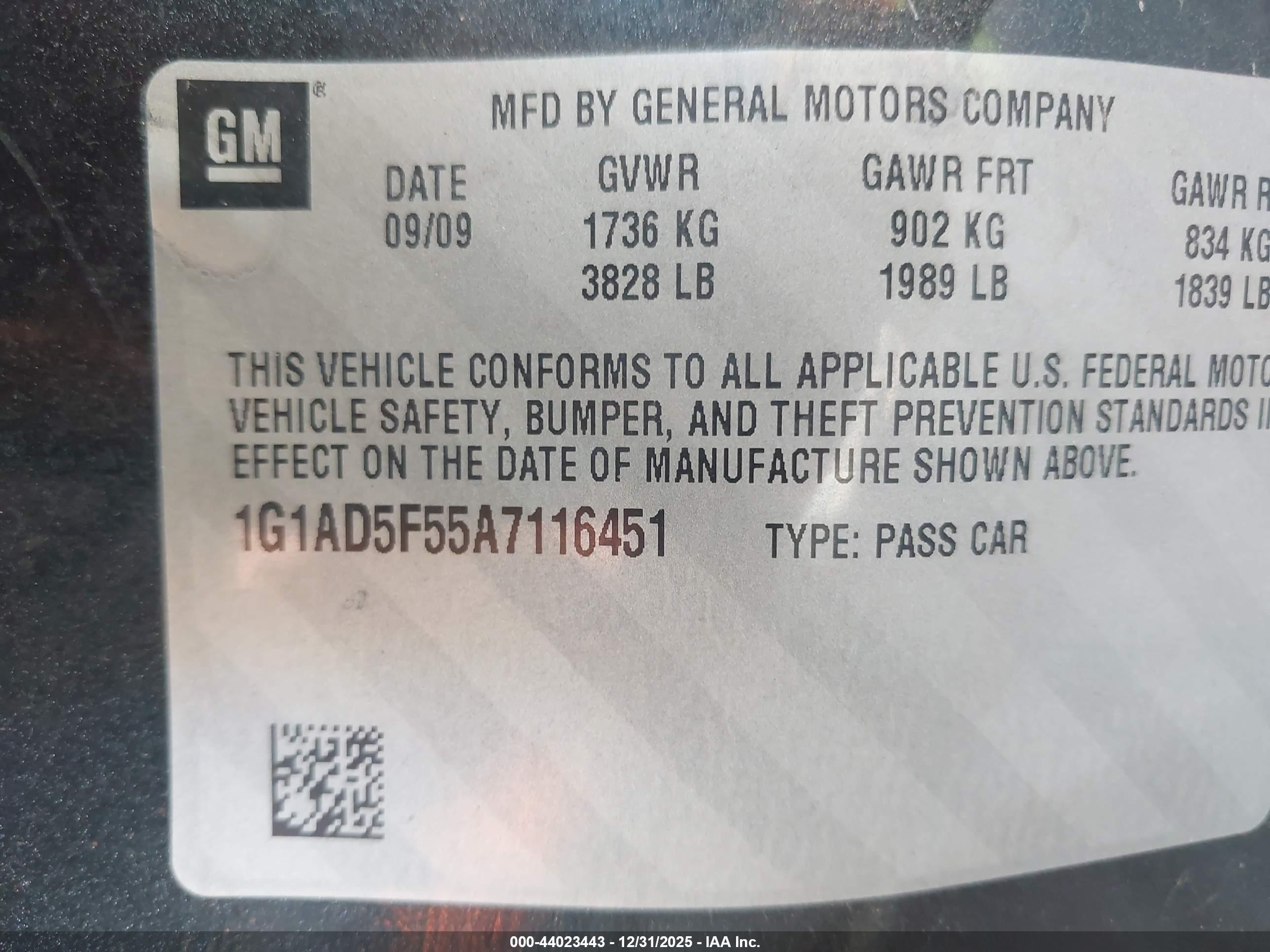 CHEVROLET COBALT image 9