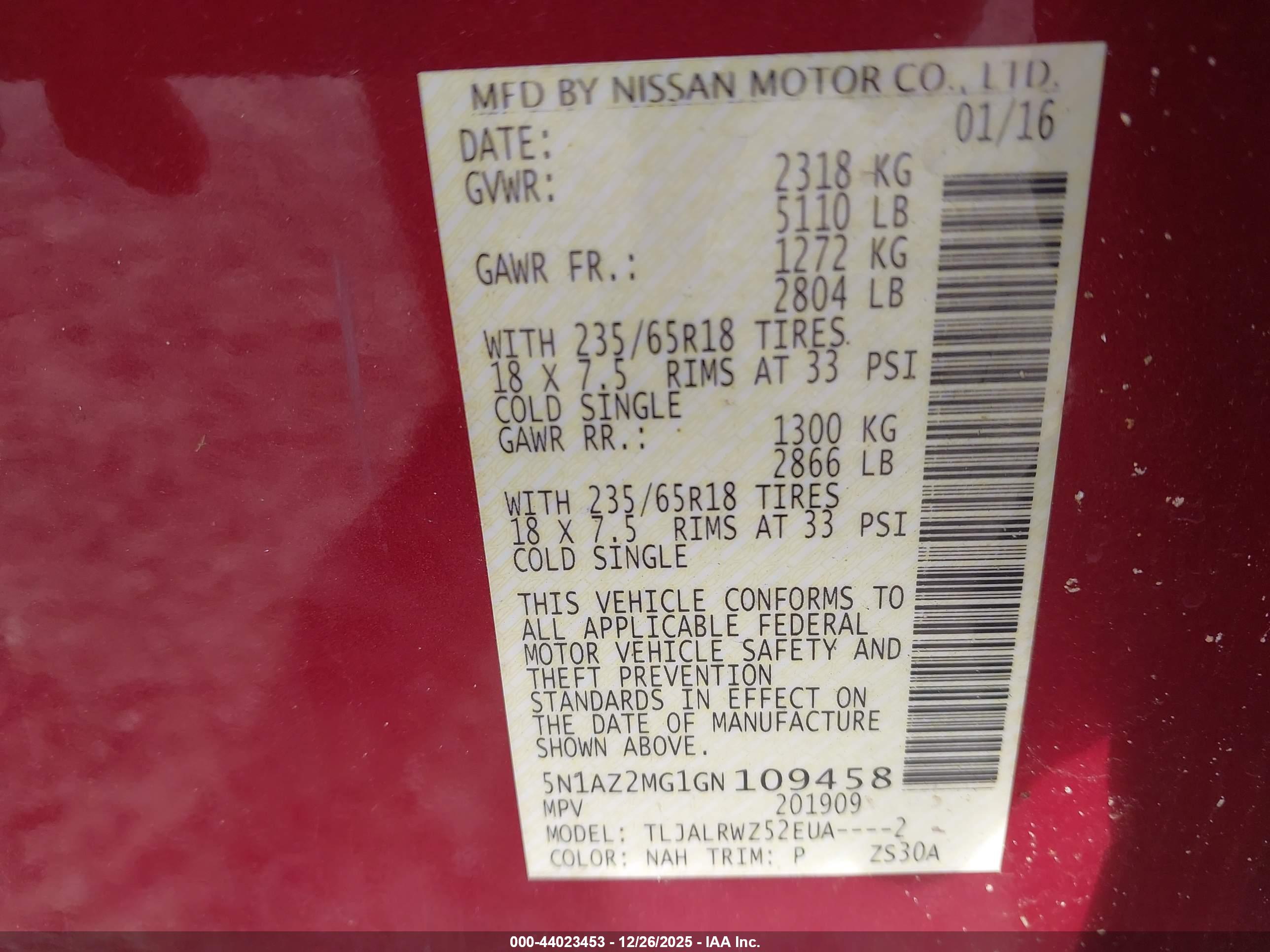 NISSAN MURANO image 9