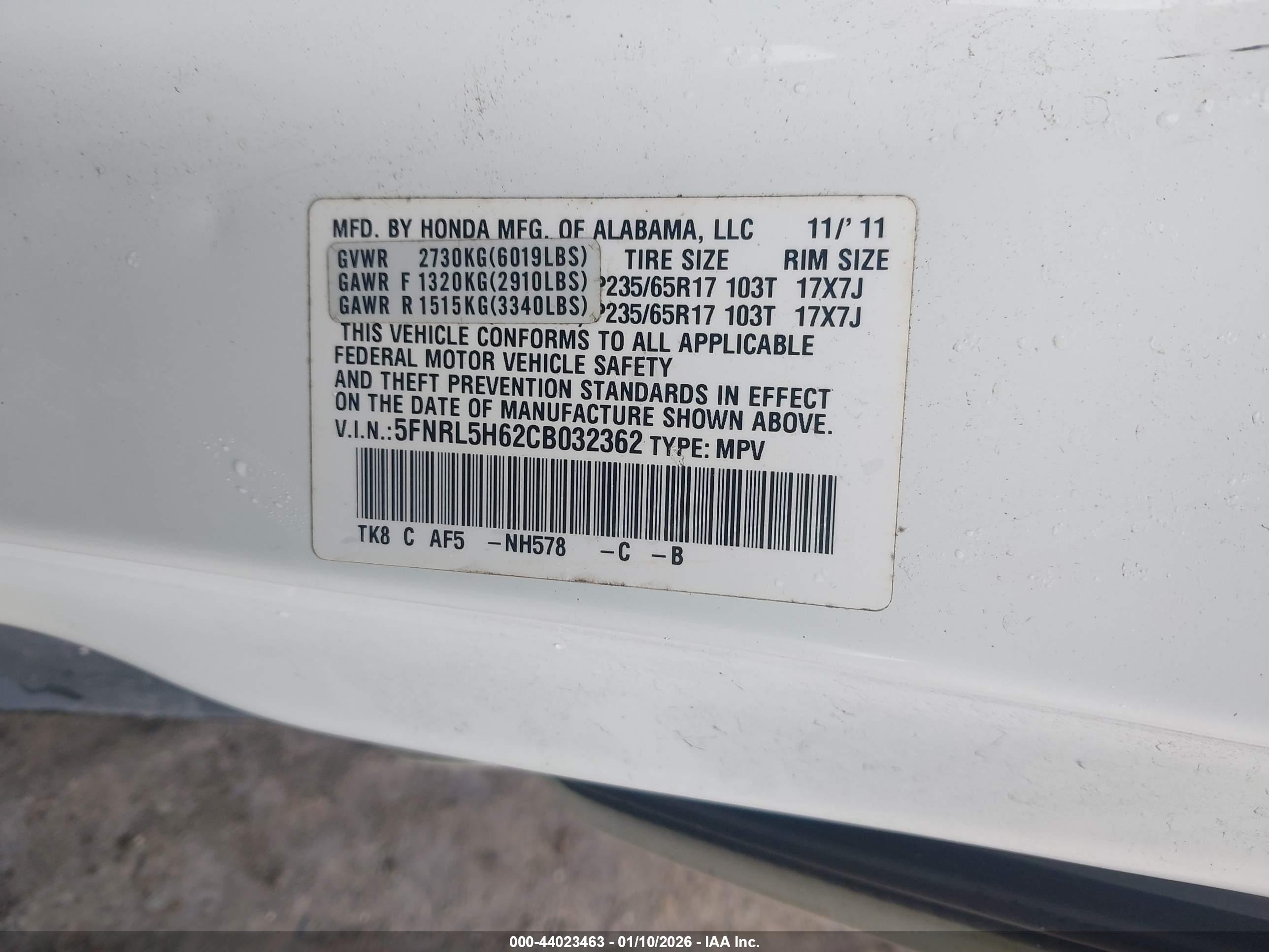 HONDA ODYSSEY image 9