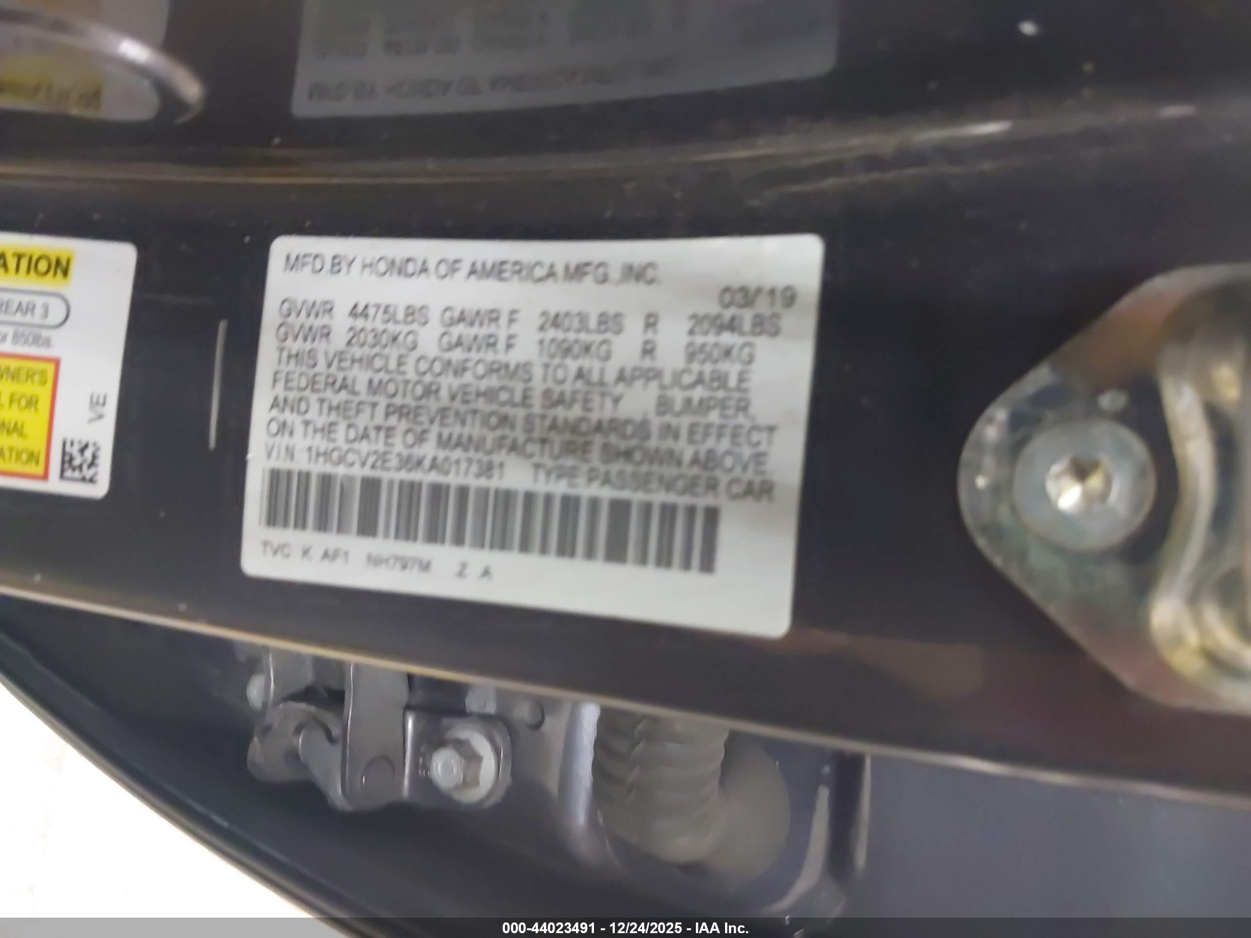HONDA ACCORD image 9